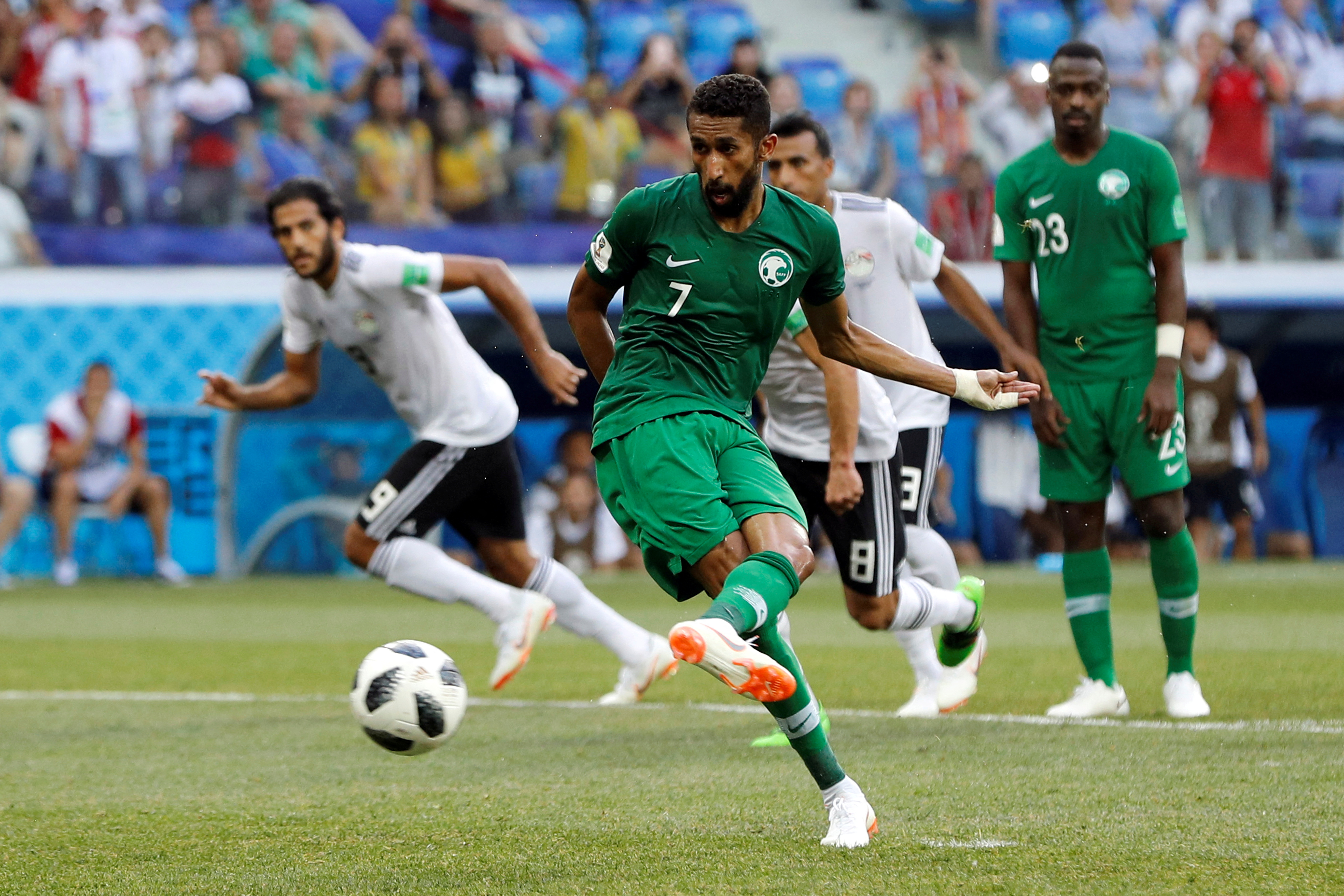 Team Saudi Arabia PLAYING football