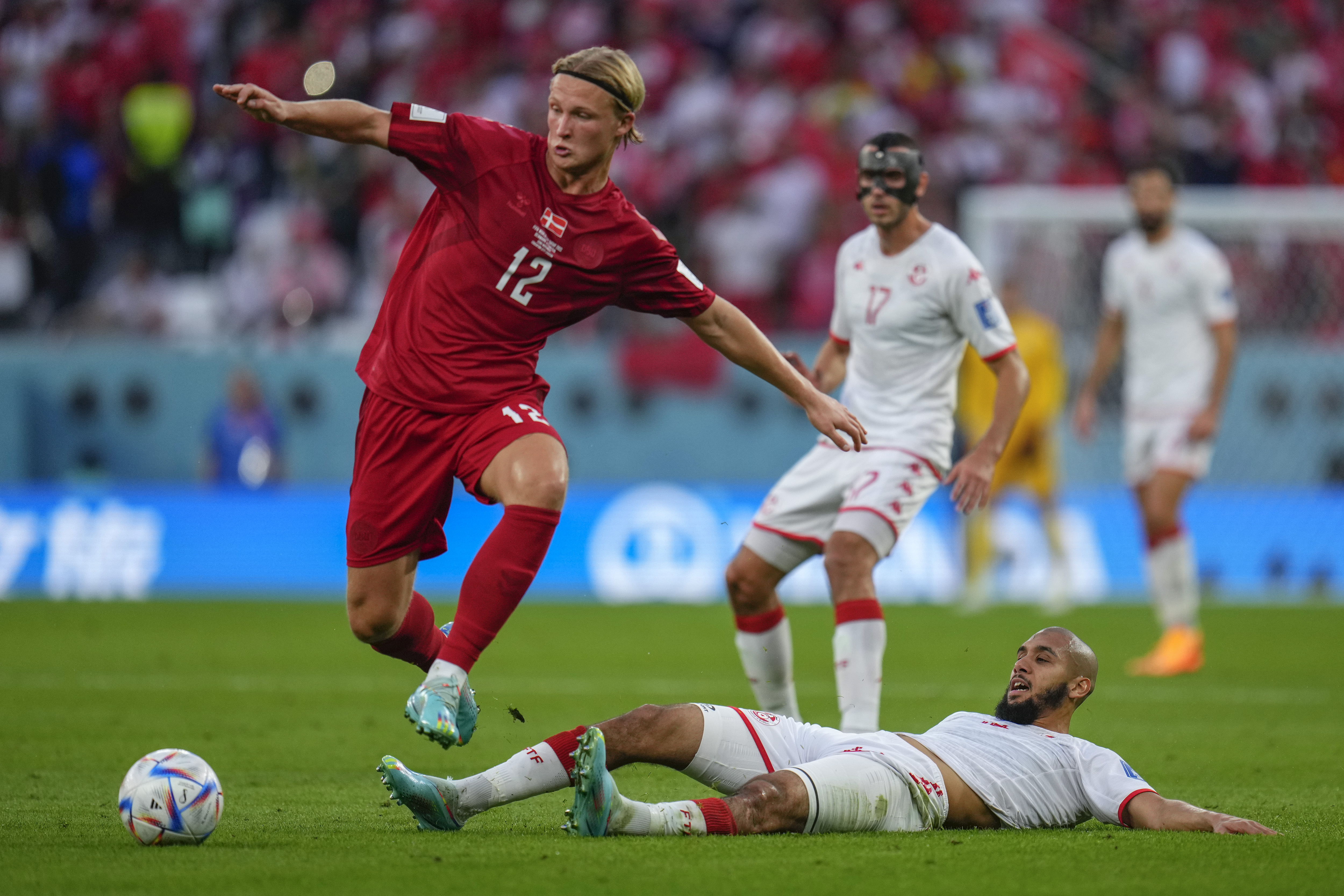WCup Denmark Tunisia Soccer