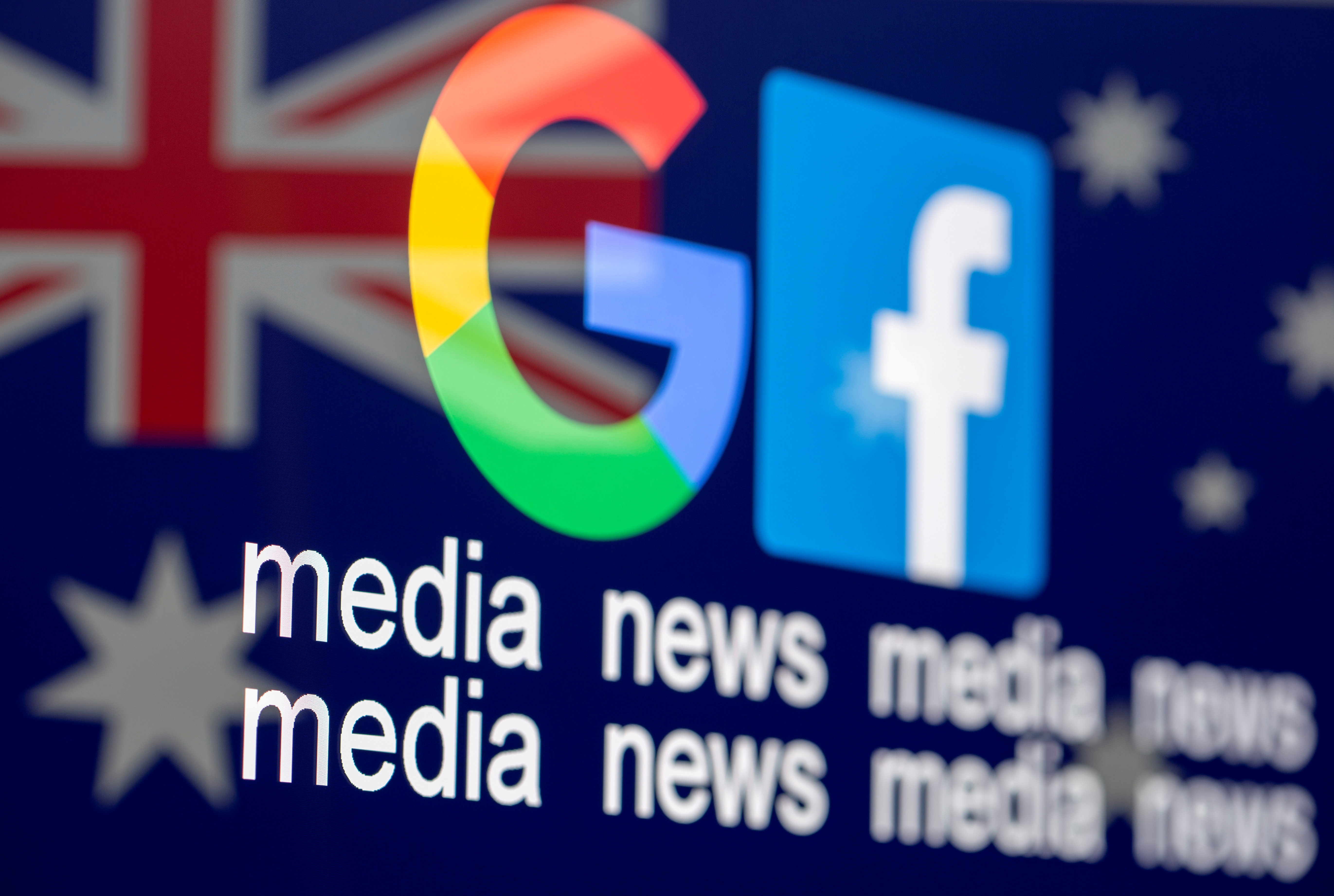 Google and Facebook logos