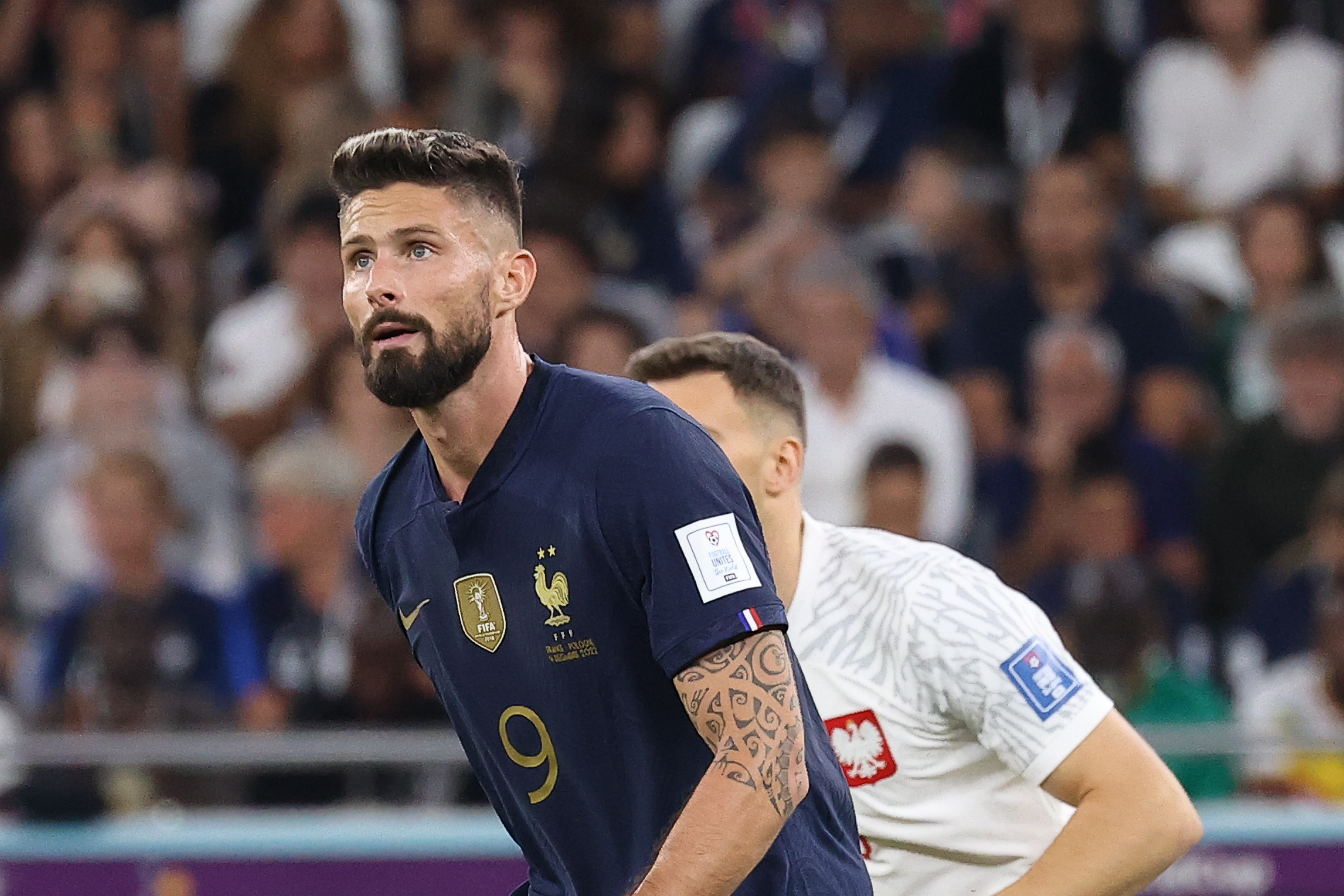 Olivier Giroud has scored three goals so far this World Cup