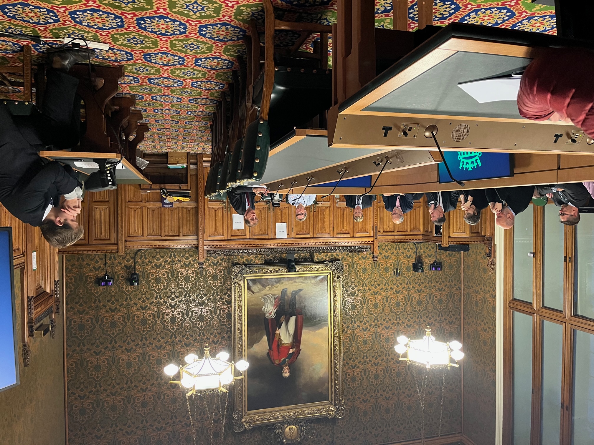 The launch of an asbestos report in the British Parliament. The speaker on the far right, MP Sir Stephen Timms, chaired the select committee report into asbestos