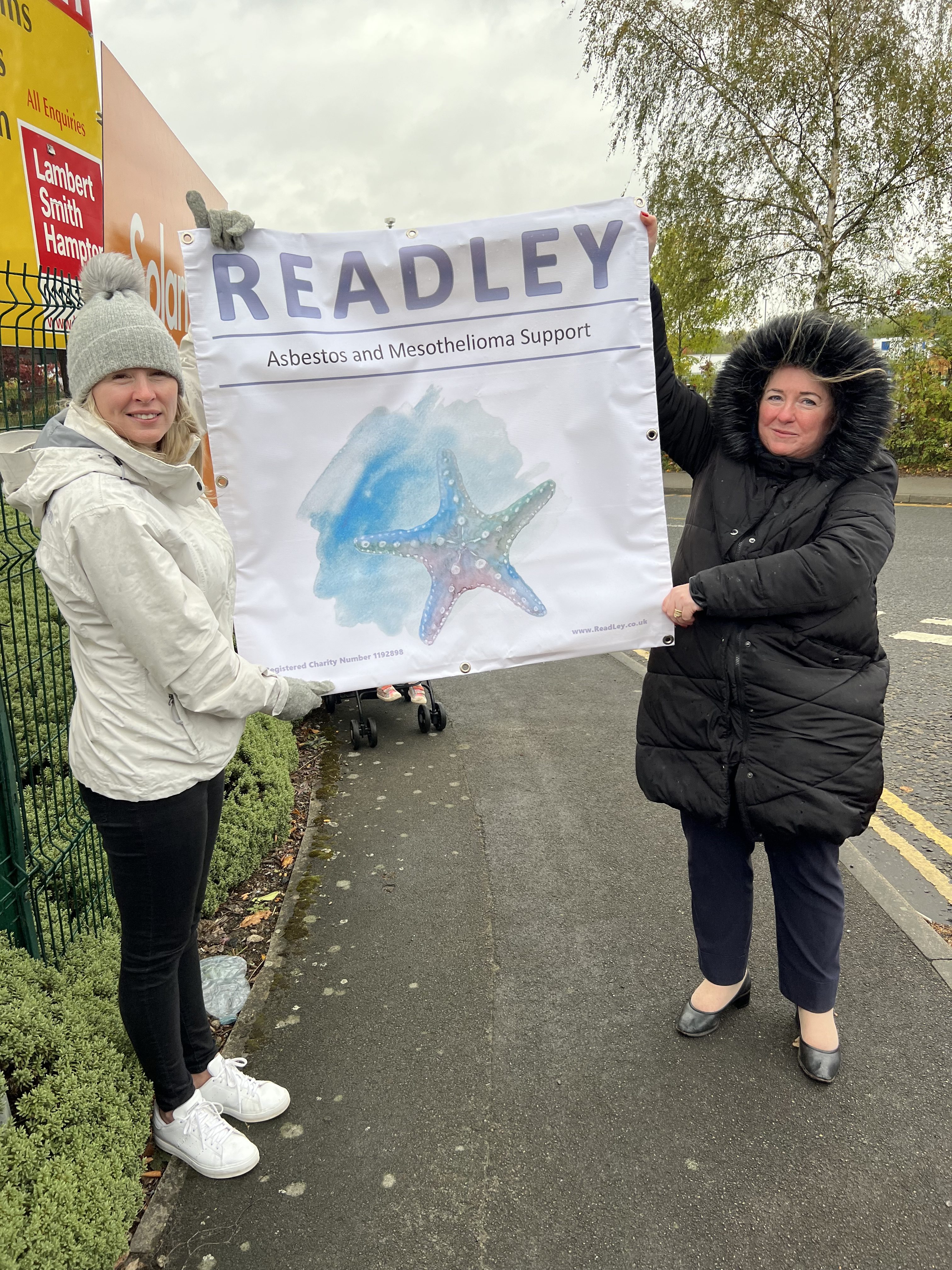 Sam Cox and Joanne Murray run Readley, a support group helping families affected by asbestos-related illnesses [Courtesy of Sam and Joanne]