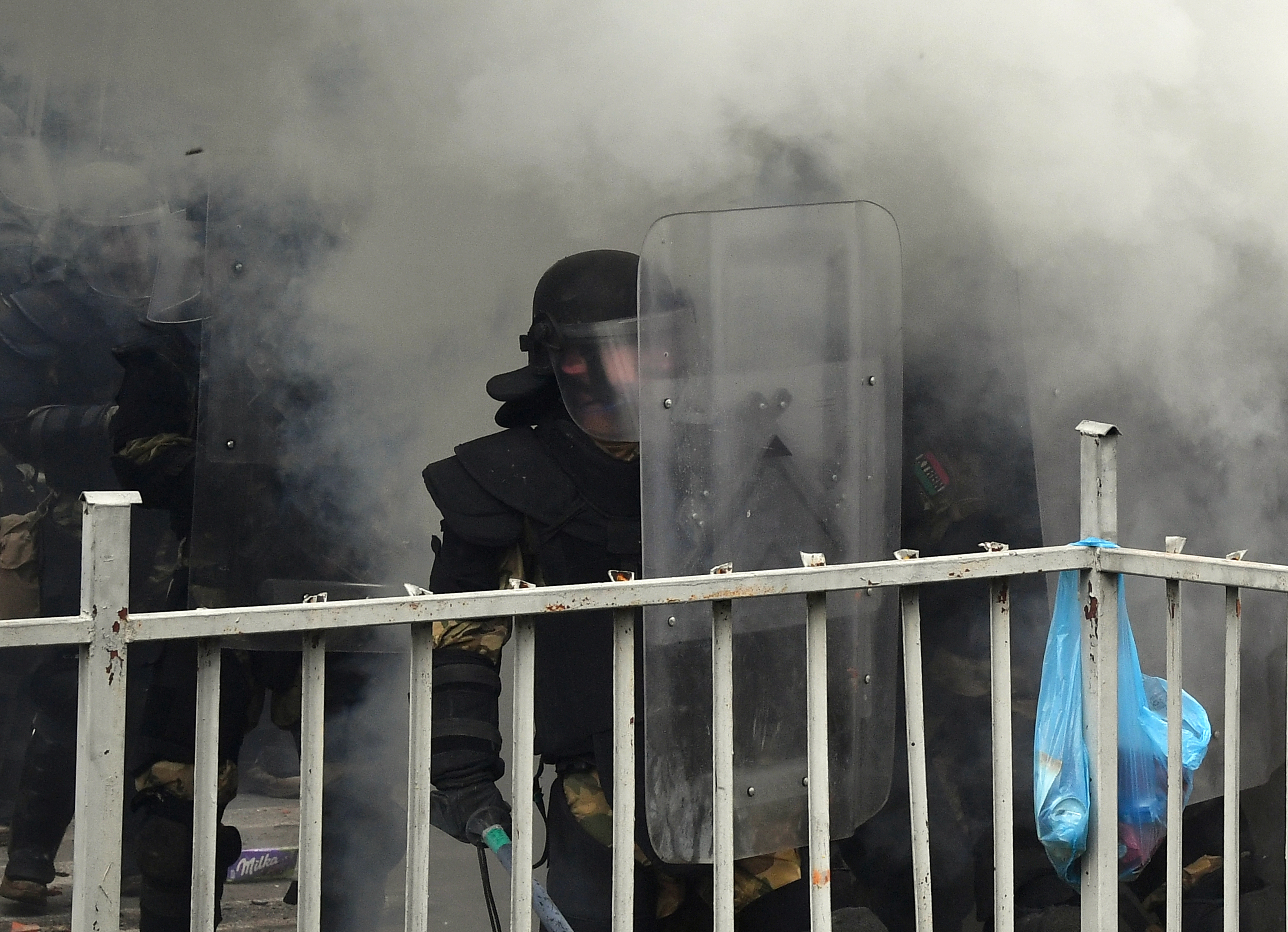 Soldiers of NATO-led international peacekeeping Kosovo Force (KFOR)