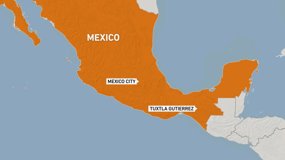 Map of southern state where the kidnapping took place.