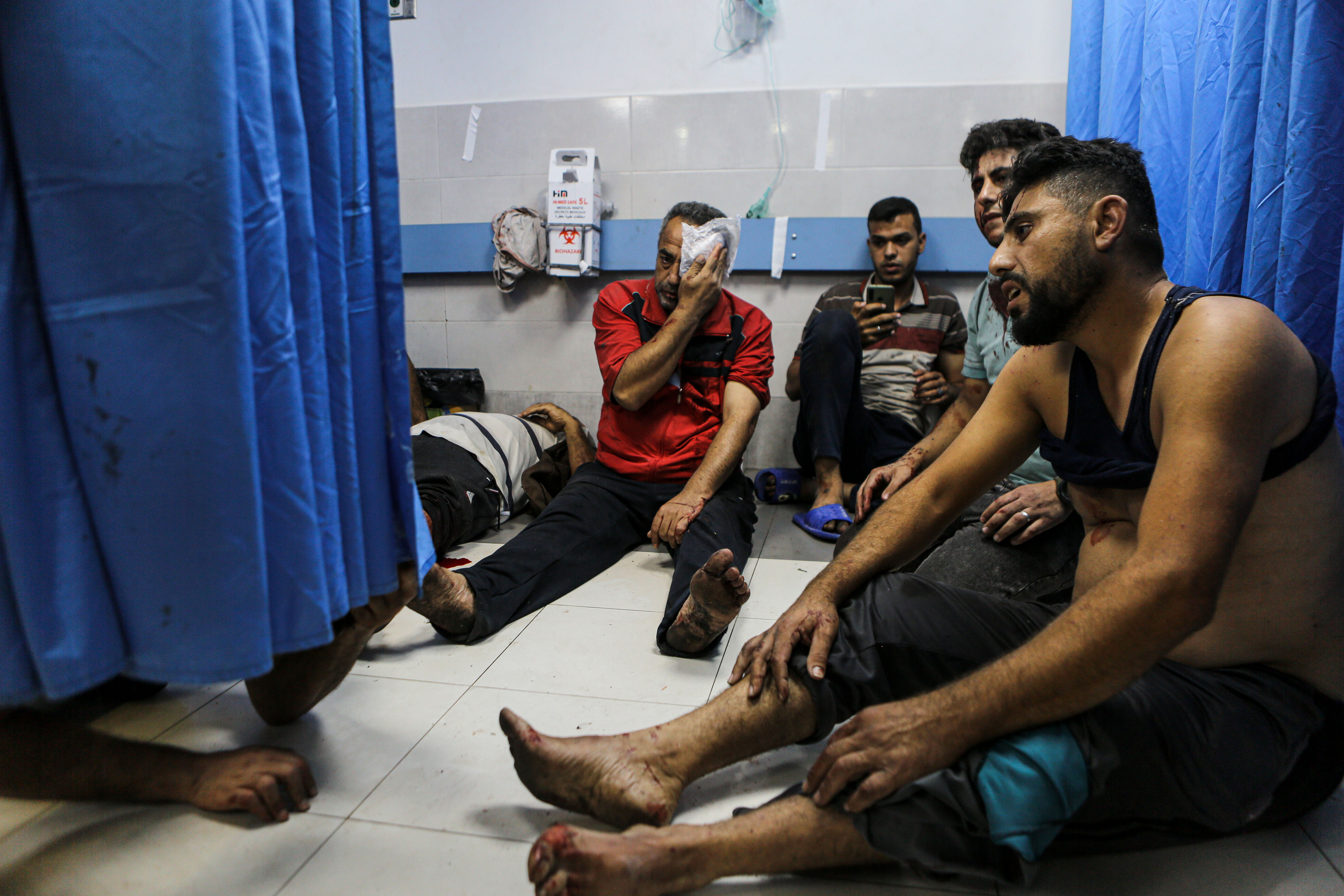 Aftermath of deadly Israeli air raid on al-Ahli Arab Hospital