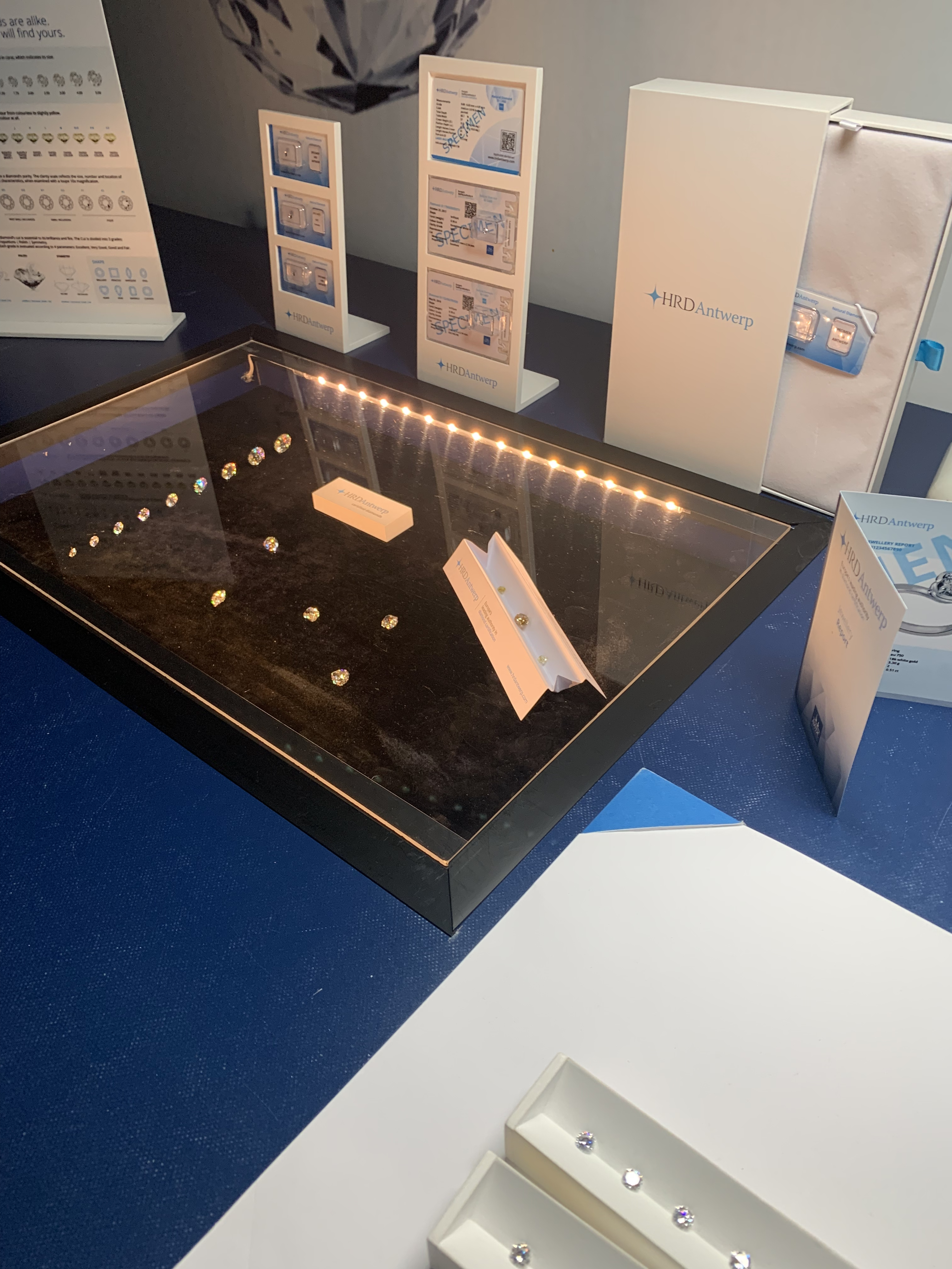 Diamond grading lab at Antwerp World Diamond Centre