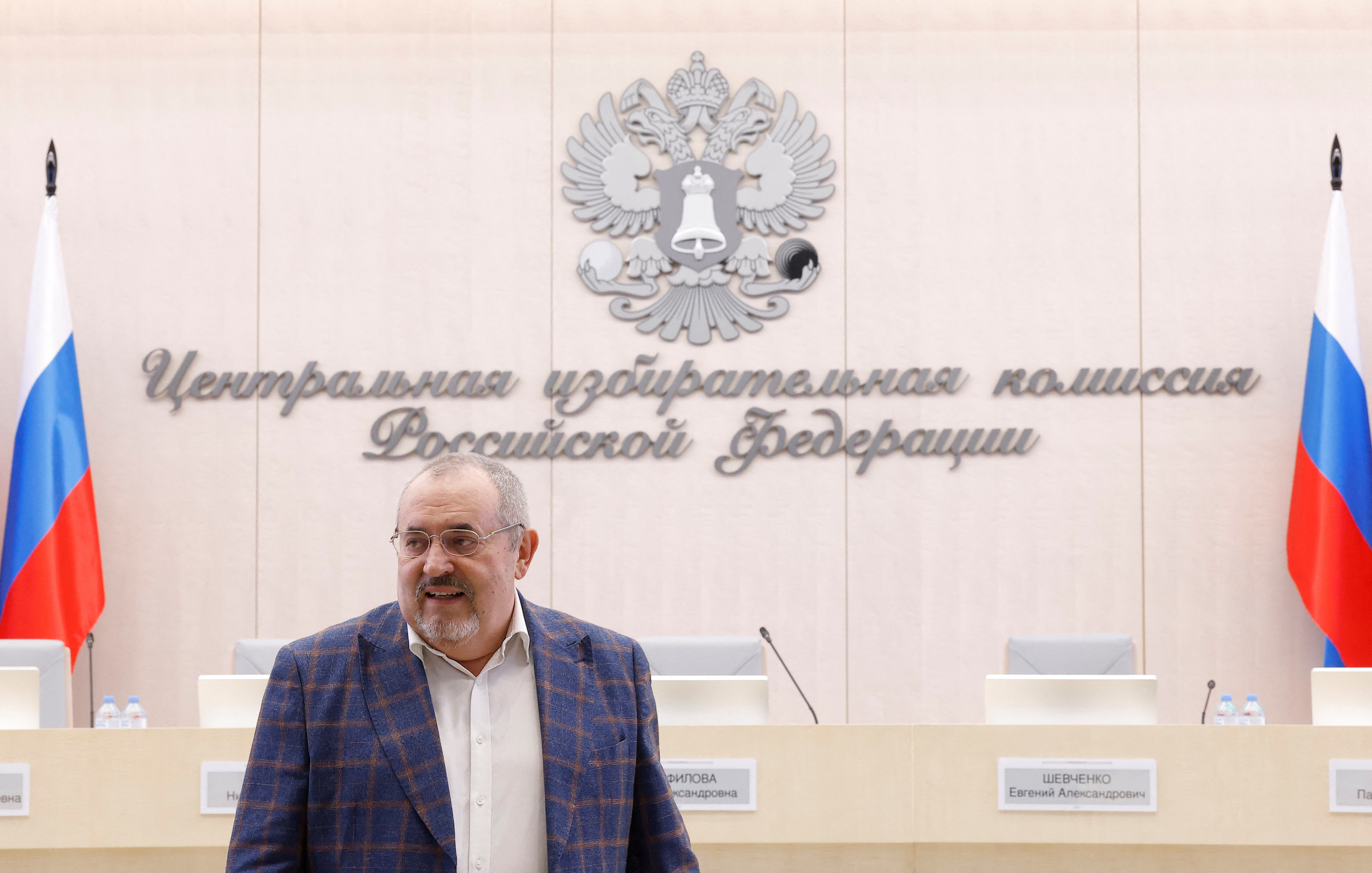 Boris Nadezhdin, a representative of Civil Initiative political party who plans to run for Russian president in the March 2024 election