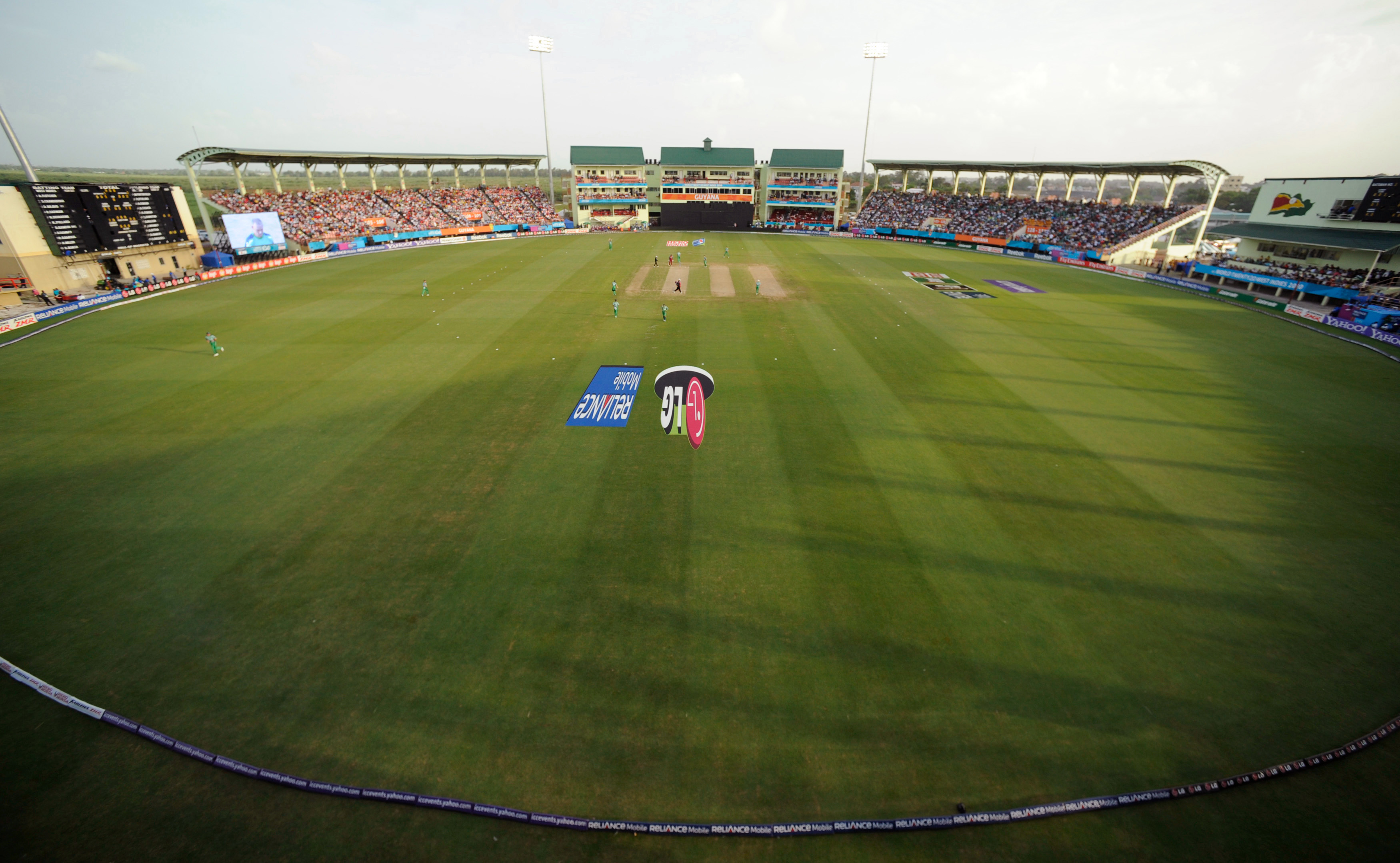 A view of Providence Stadium as Ireland take on the West Indies in the second match of the ICC T20 World Cup 2010