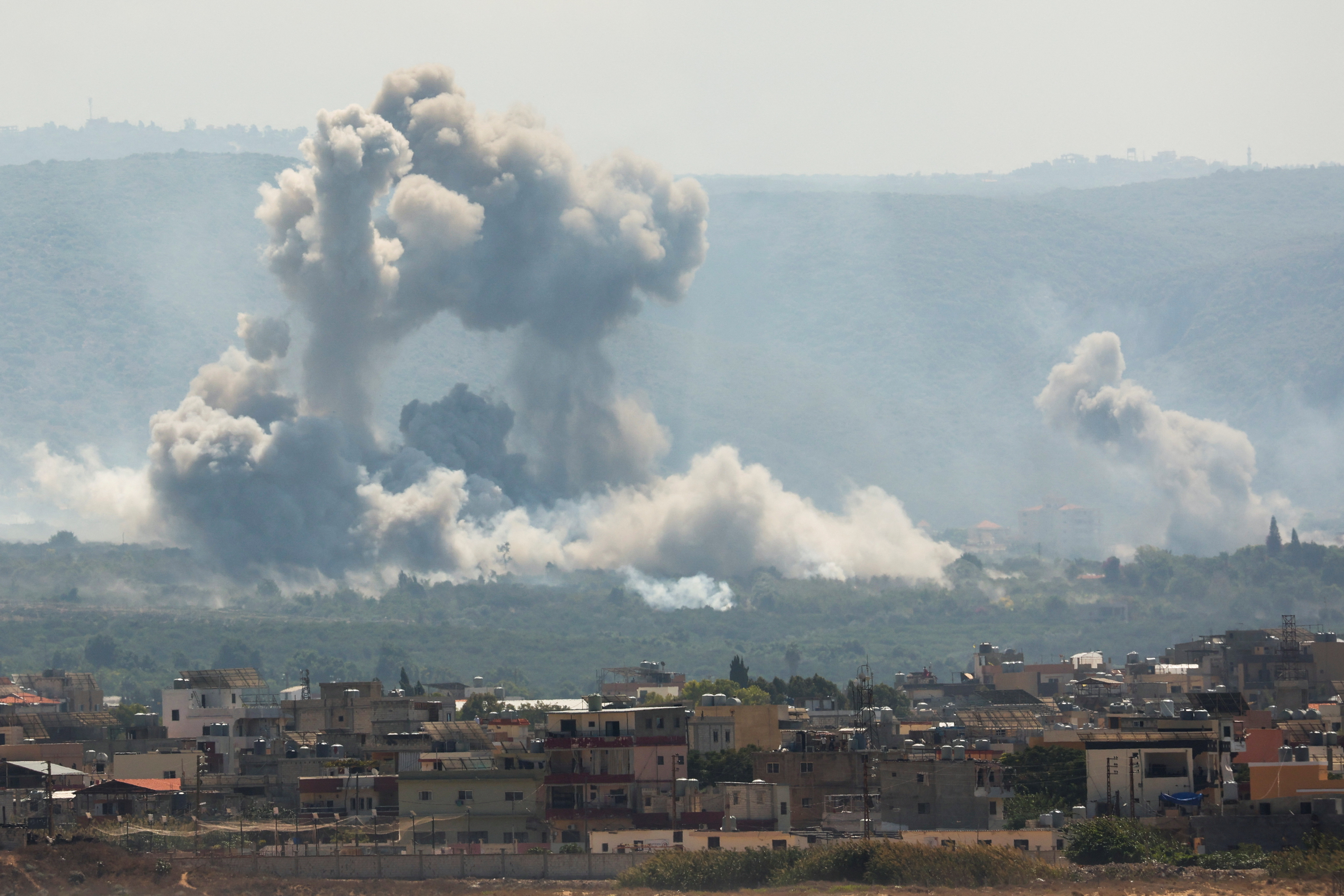 Israel strikes wide swaths of southern Lebanon