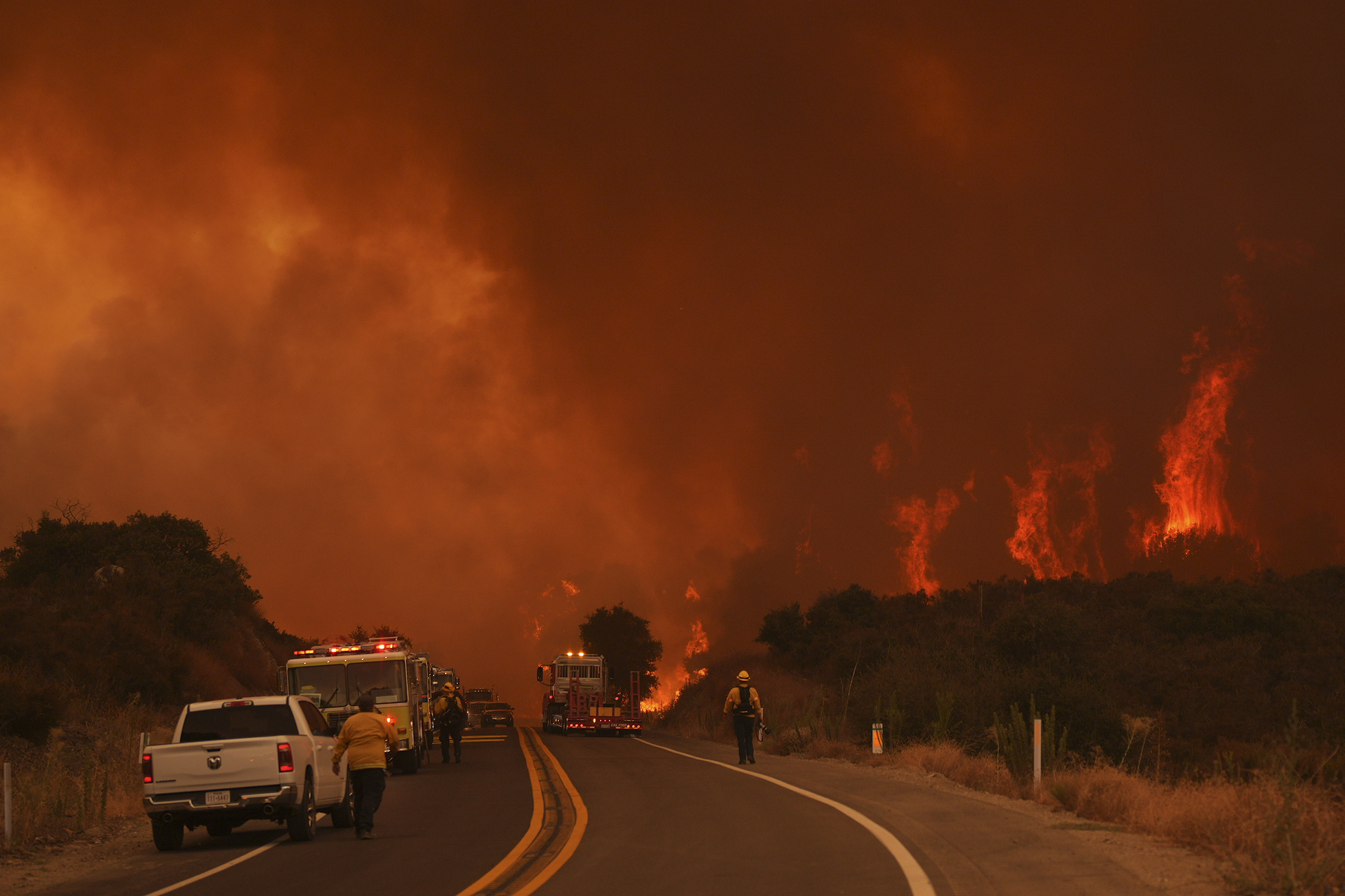 Wildfires burn out of control in Southern California