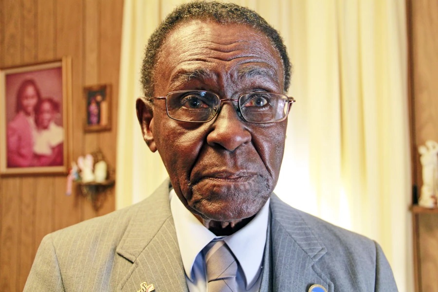 Henry Gay Sr, now 100 years old, worked with the NAACP during the US civil rights movement [Courtesy of the McLean County Museum of History in Bloomington, Illinois]