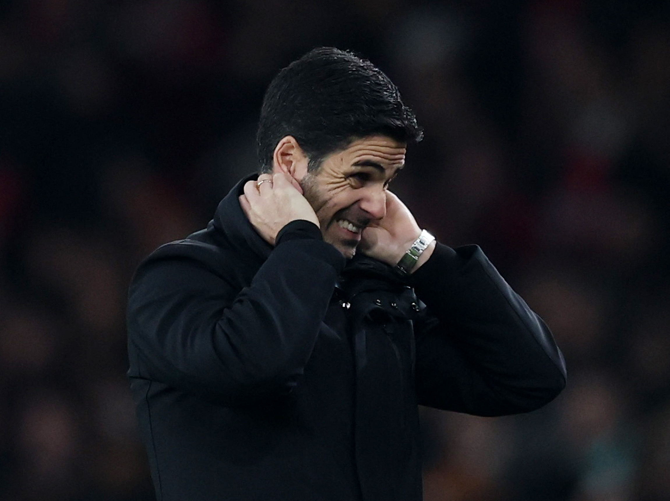 Soccer Football - Champions League - Arsenal v GNK Dinamo Zagreb - Emirates Stadium, London, Britain - January 22, 2025 Arsenal manager Mikel Arteta Action Images via Reuters/Paul Childs