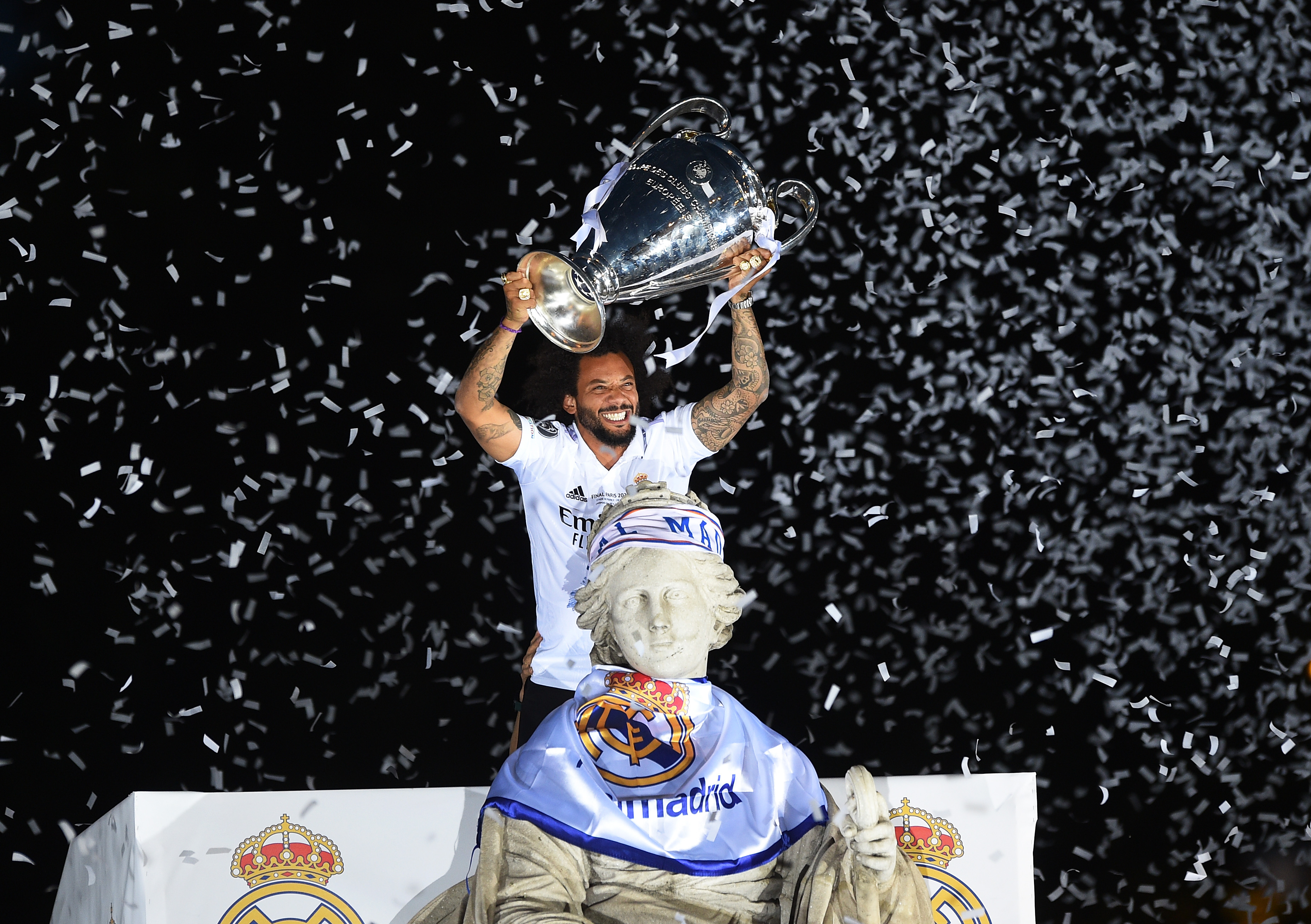 Marcelo won 25 trophies with Real Madrid, including six LaLiga titles and five Champions League trophies