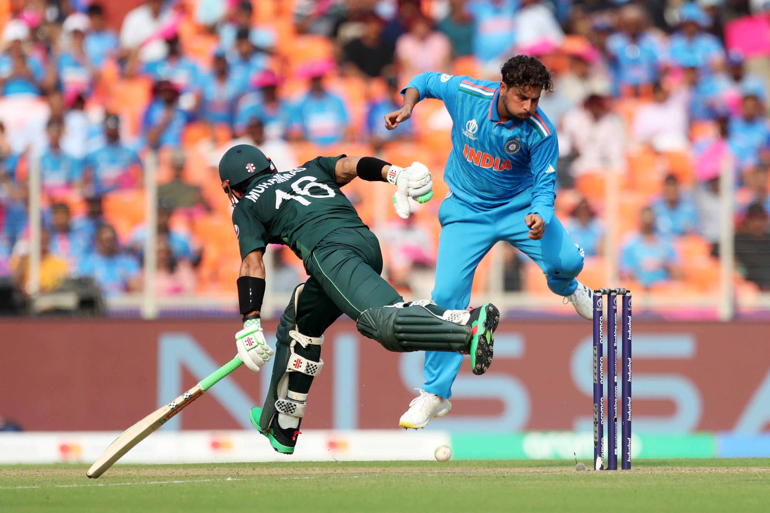 Hosts Pakistan, led by captain Mohammad Rizwan (L), will play India in Dubai, UAE on February 23