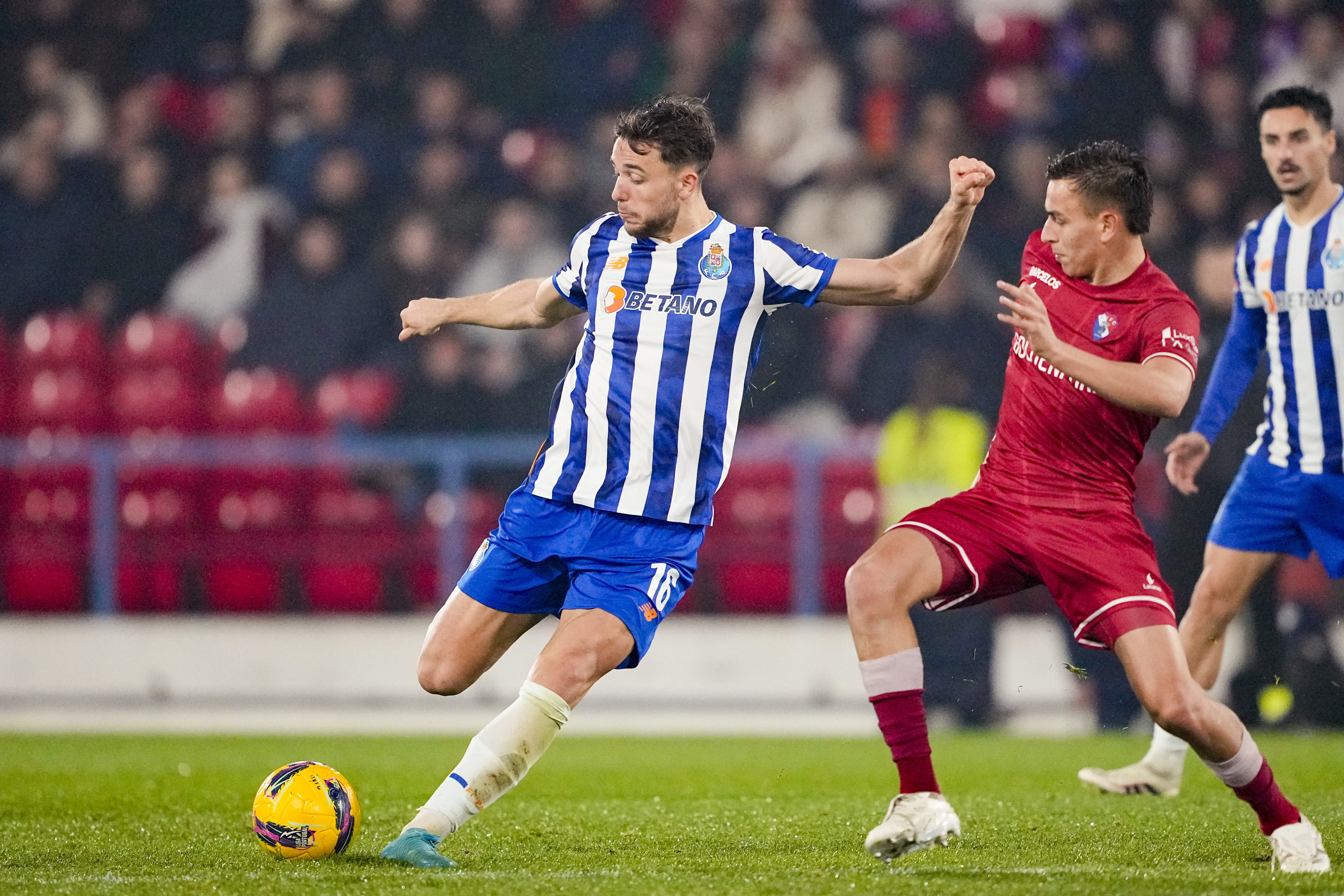 Nicolas Gonzalez of FC Porto (L) has played in 17 Liga Portugal games this season, registering five goals and four assists