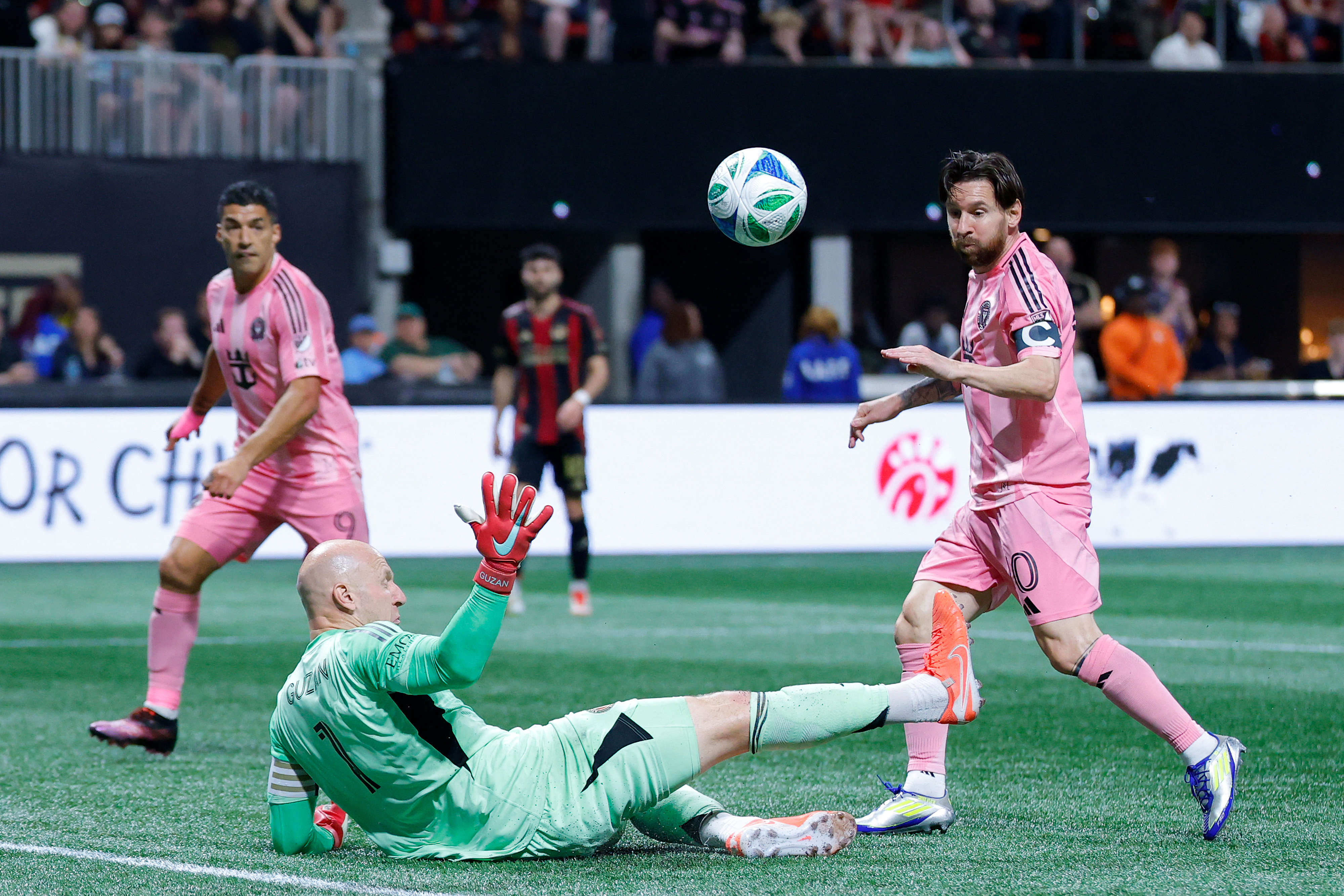 Lionel Messi in action.
