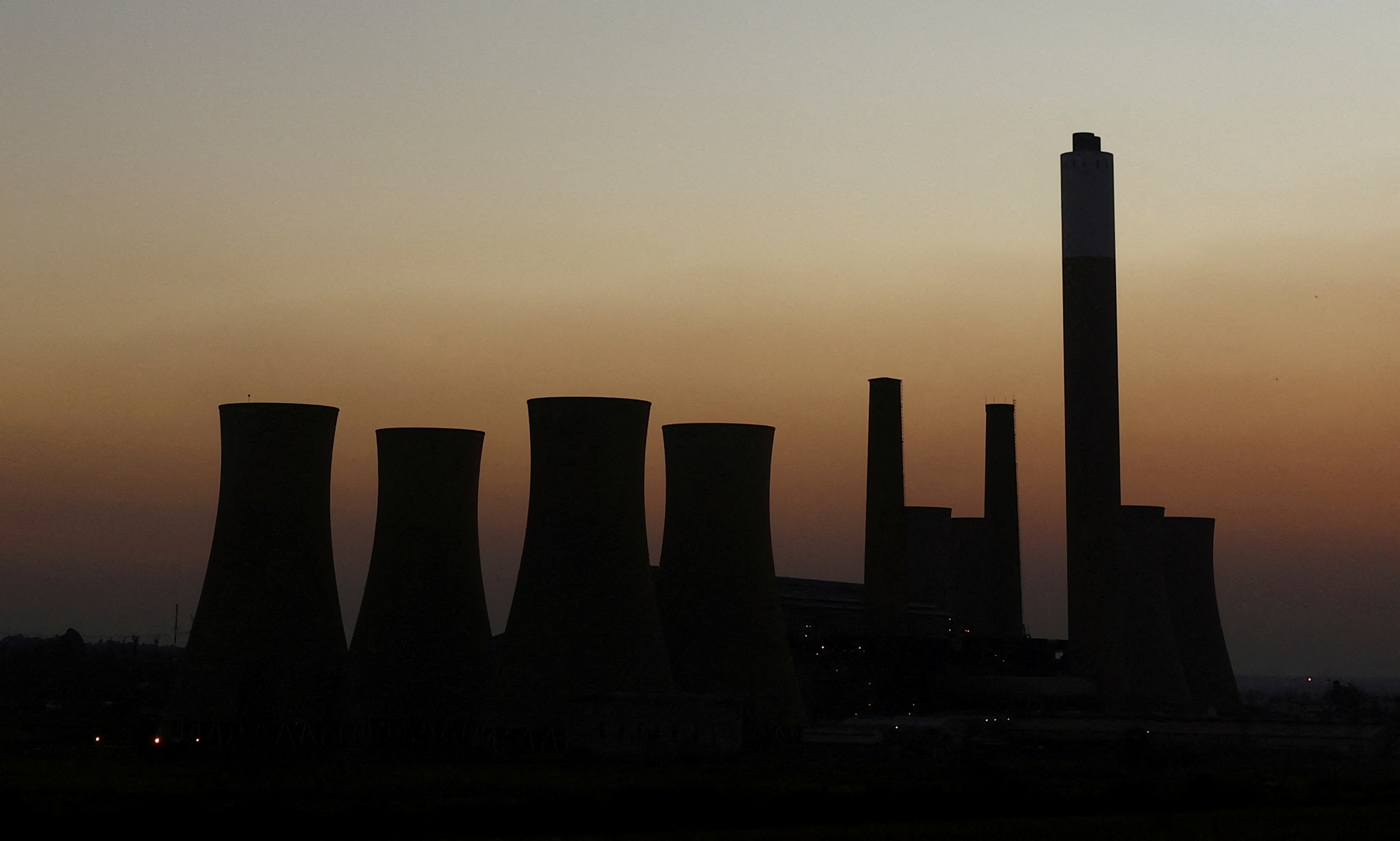 The retired coal-fired Komati Power Station in Mpumalanga province of South Africa