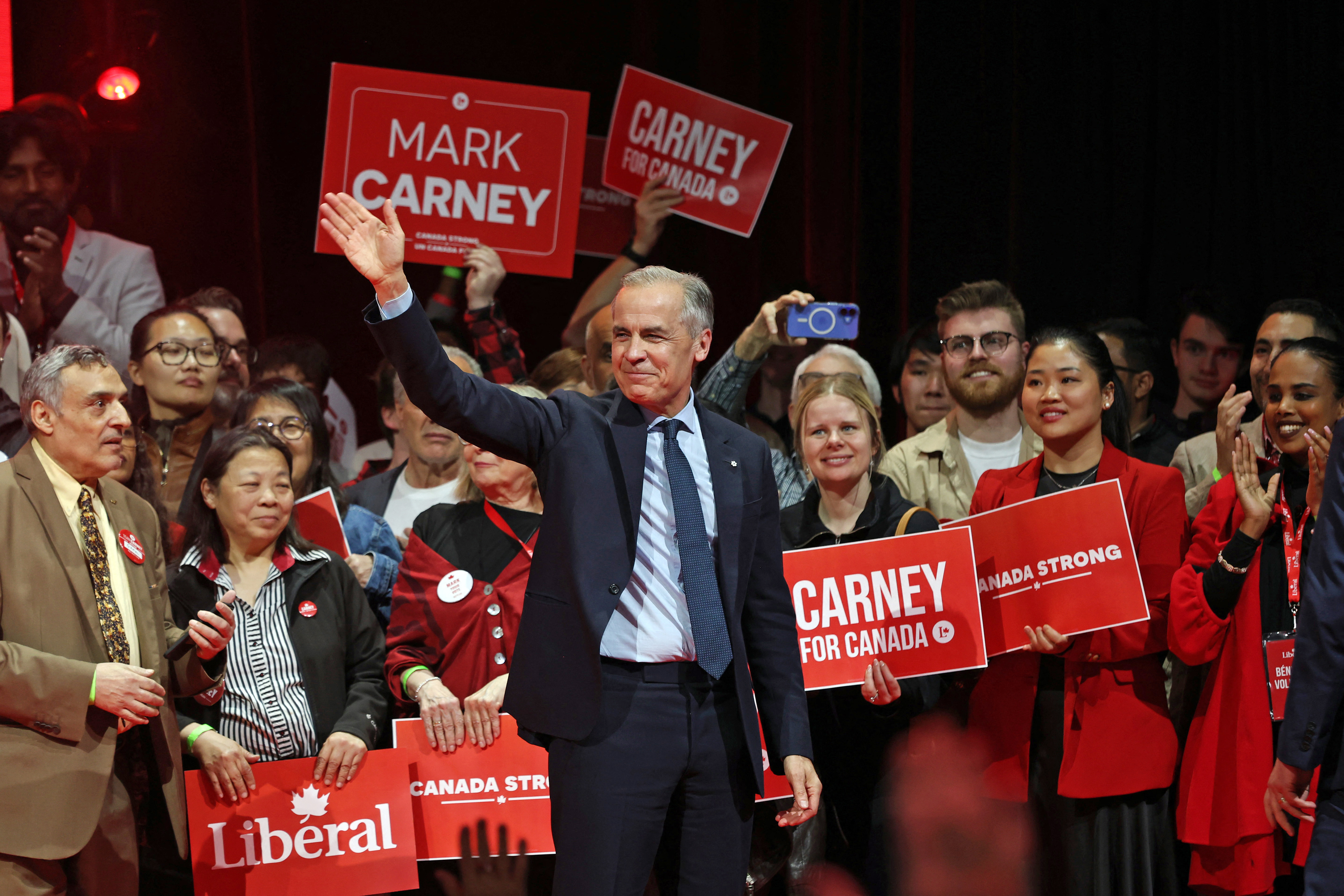 Canada's Prime Minister and Liberal Party leader Mark Carney