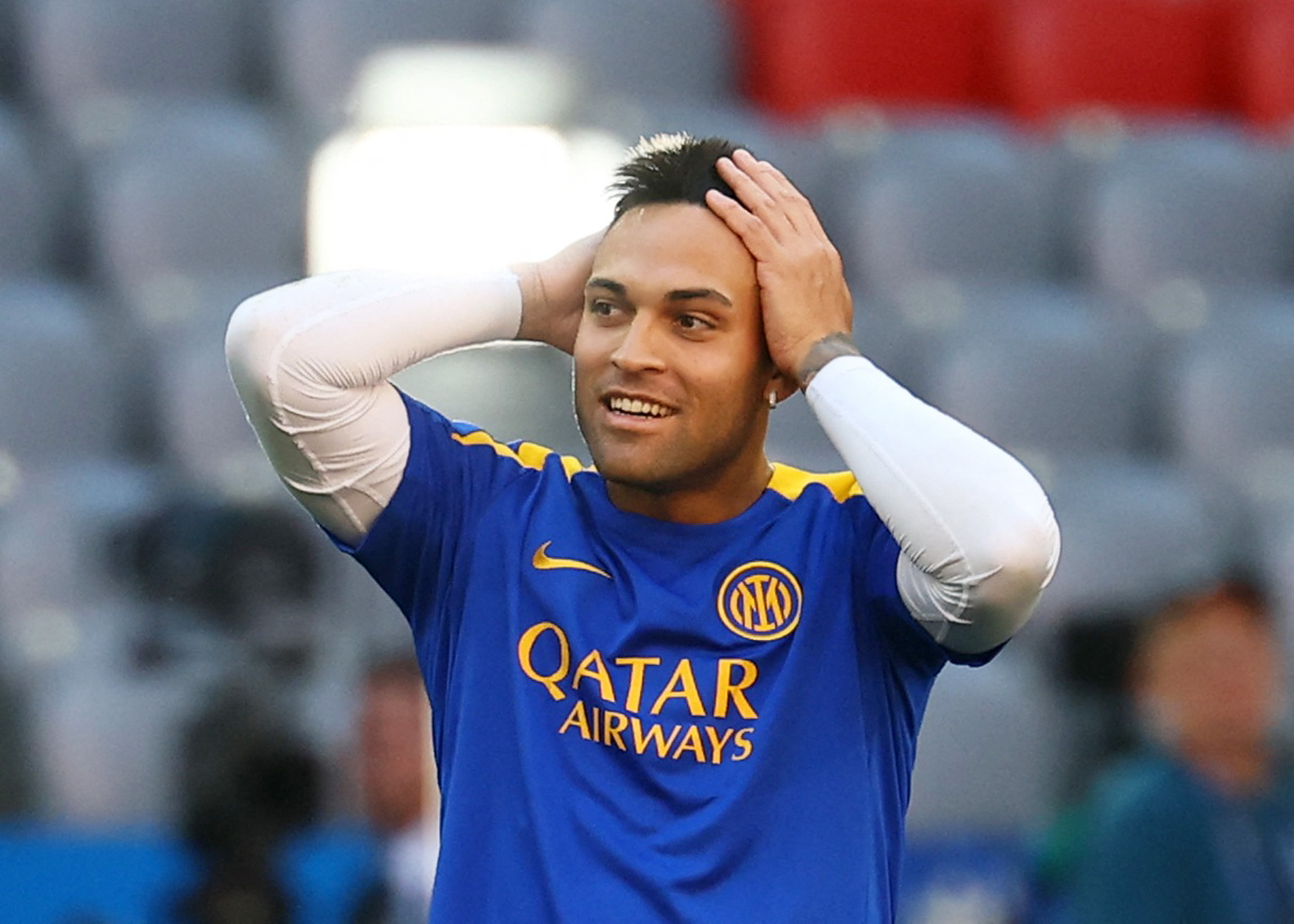  Inter Milan's Lautaro Martinez during training