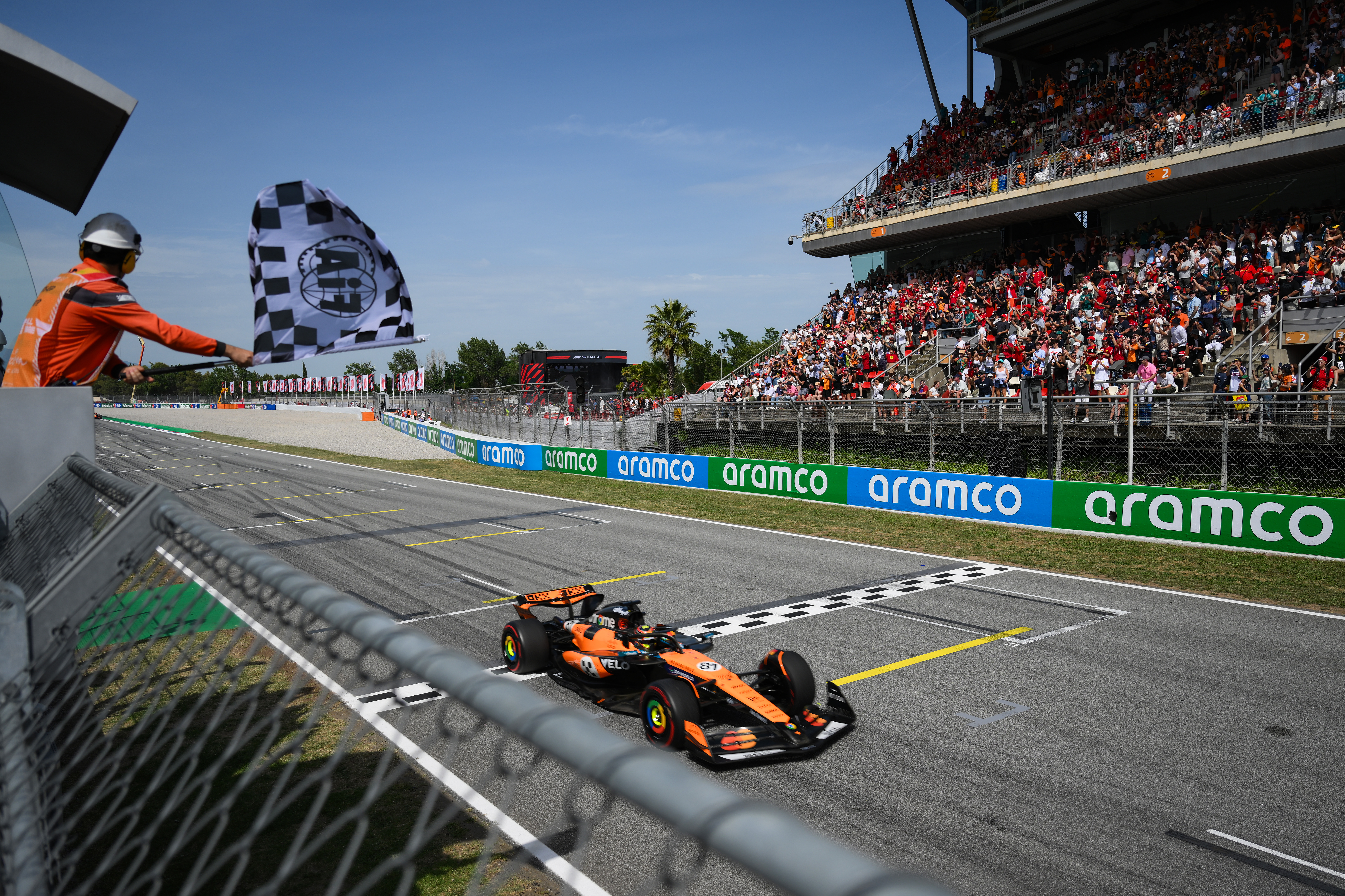 Oscar Piastri reacts.