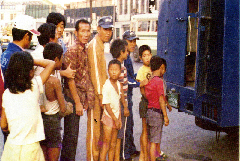 Trucks were sent out from the Brothers Home across the city of Busan to find 