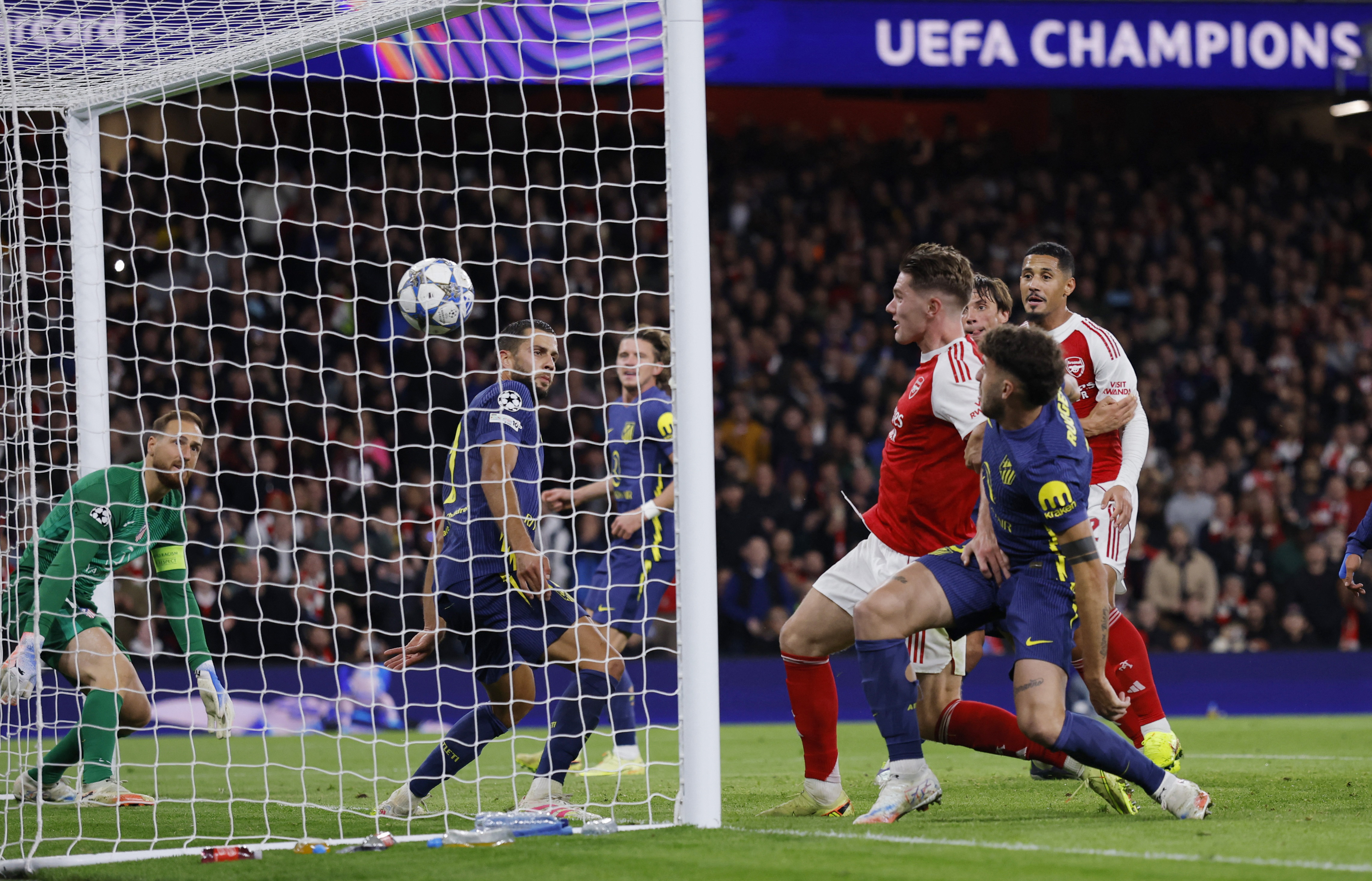 Arsenal's Viktor Gyokeres scores their fourth goal