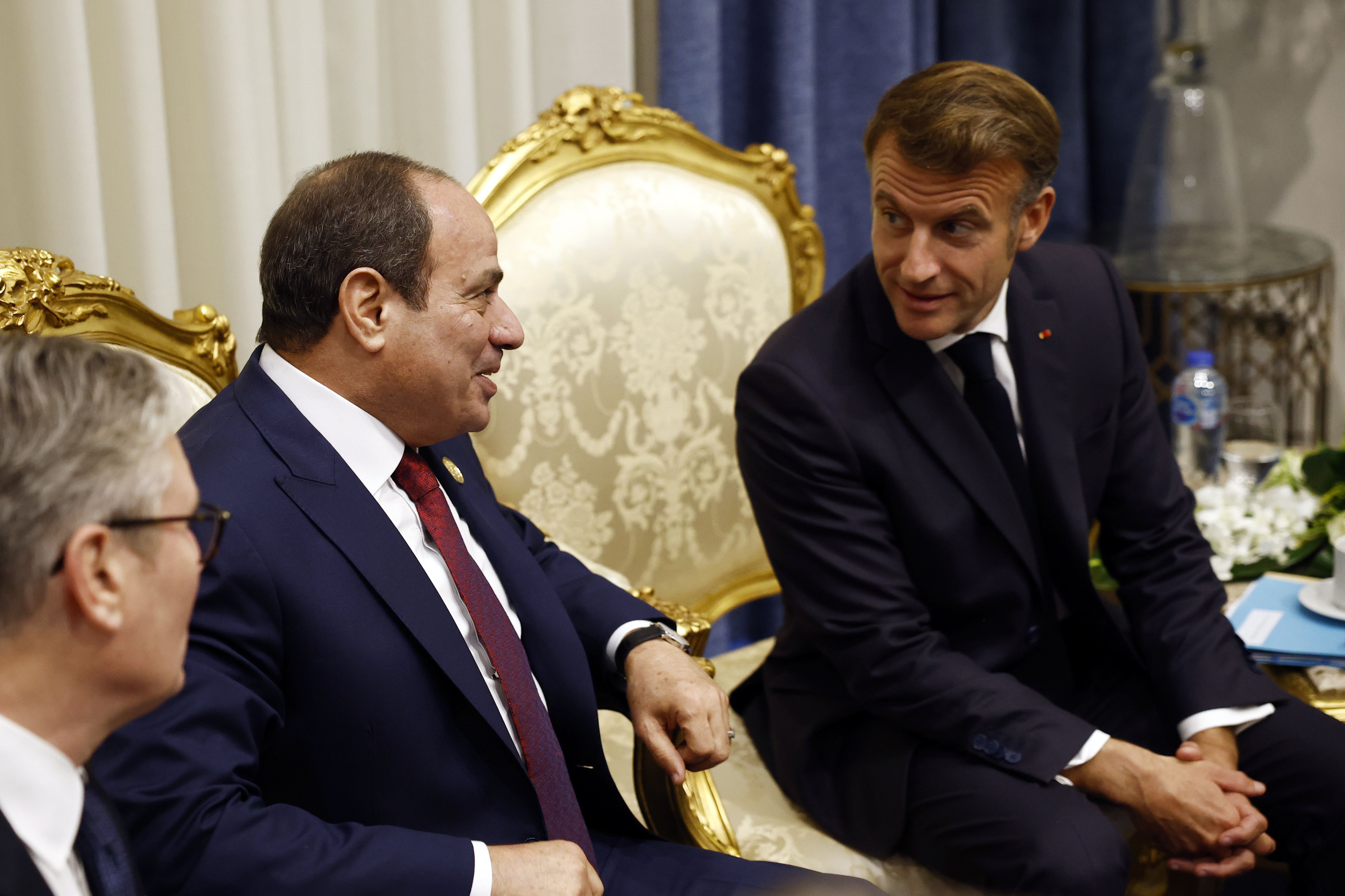 Emmanuel Macron began his three-country tour with a visit to Egypt
