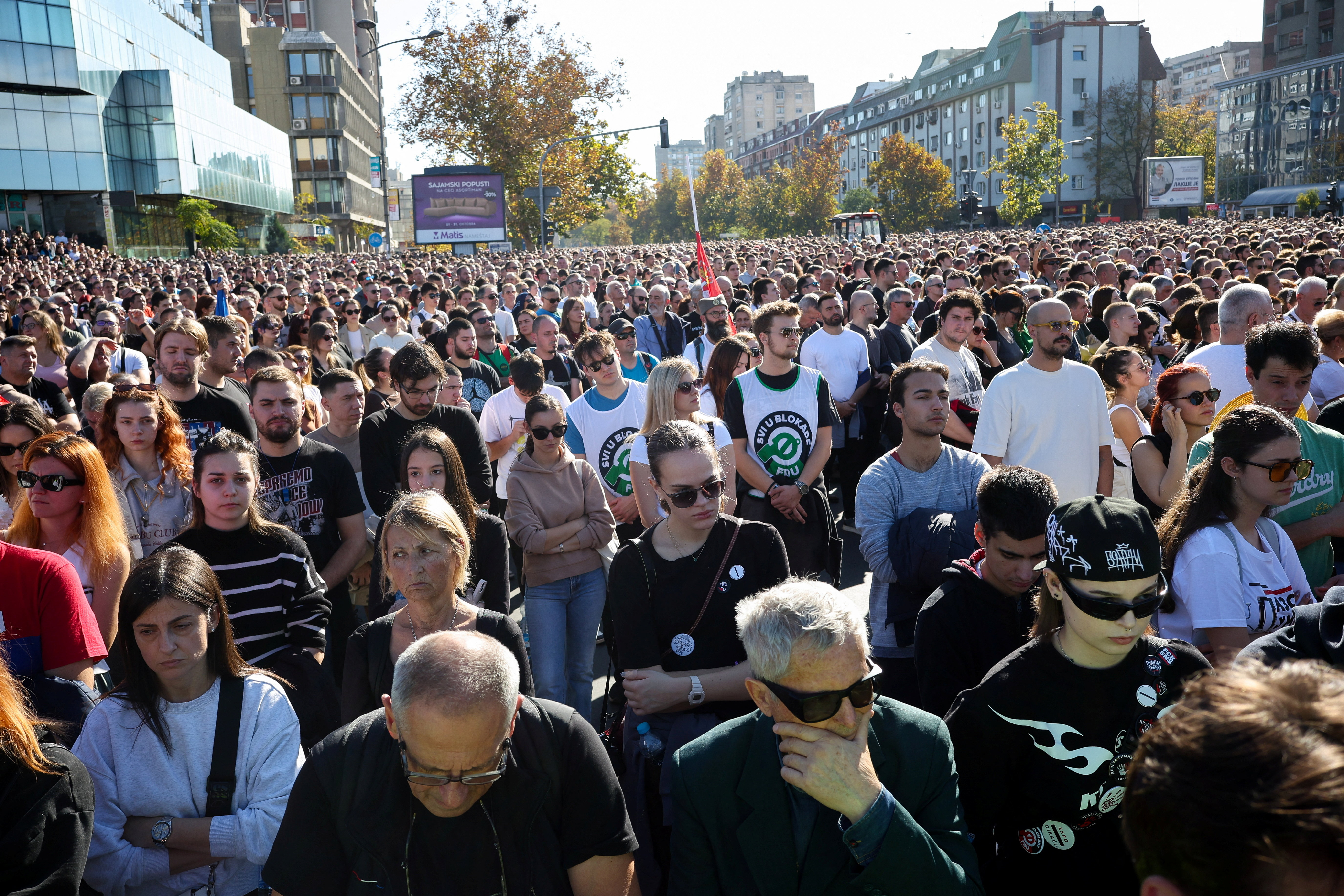 Serbian students lead powerful memorial for railway disaster anniversary