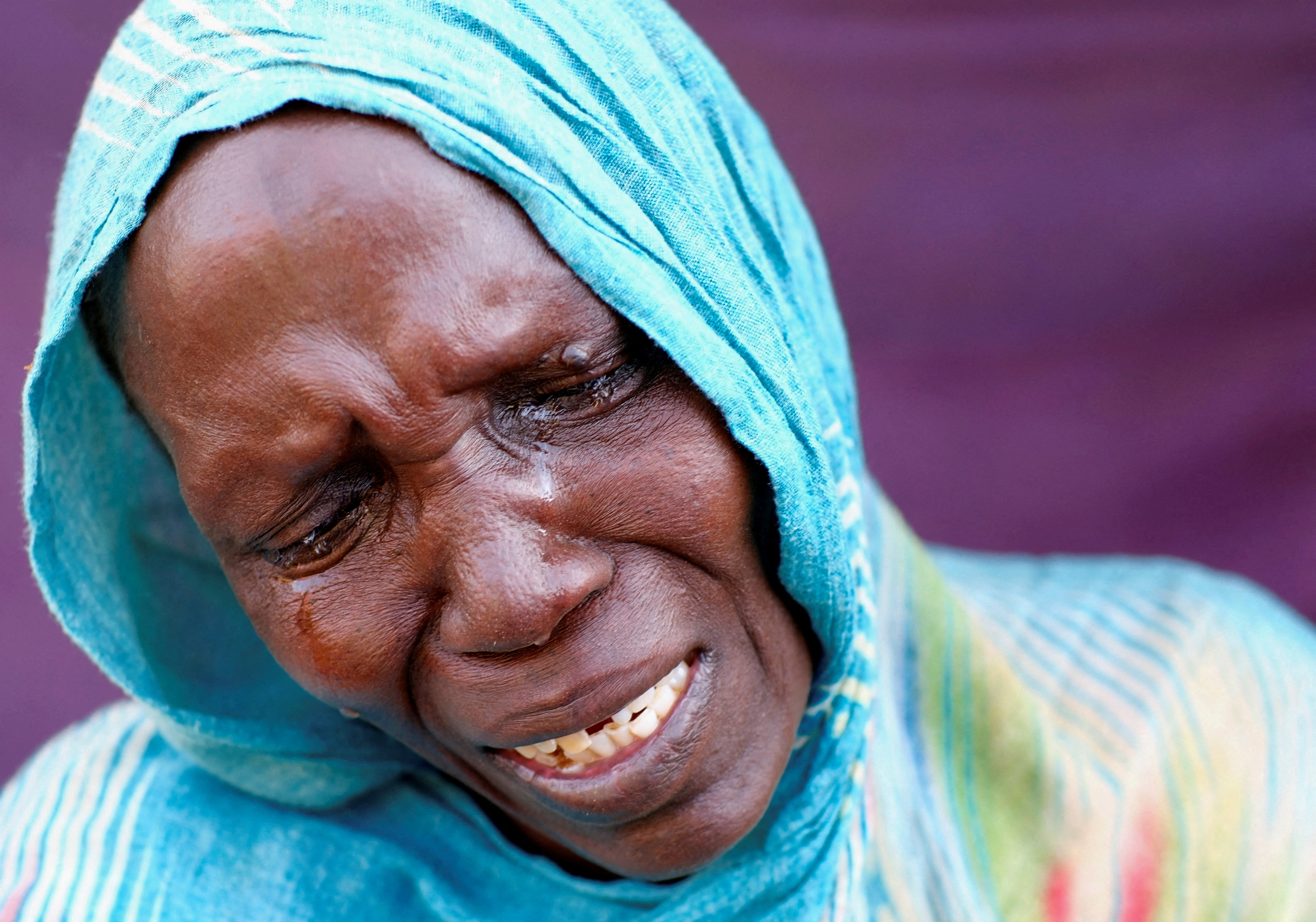 Grieving woman from el Fasher, Sudan