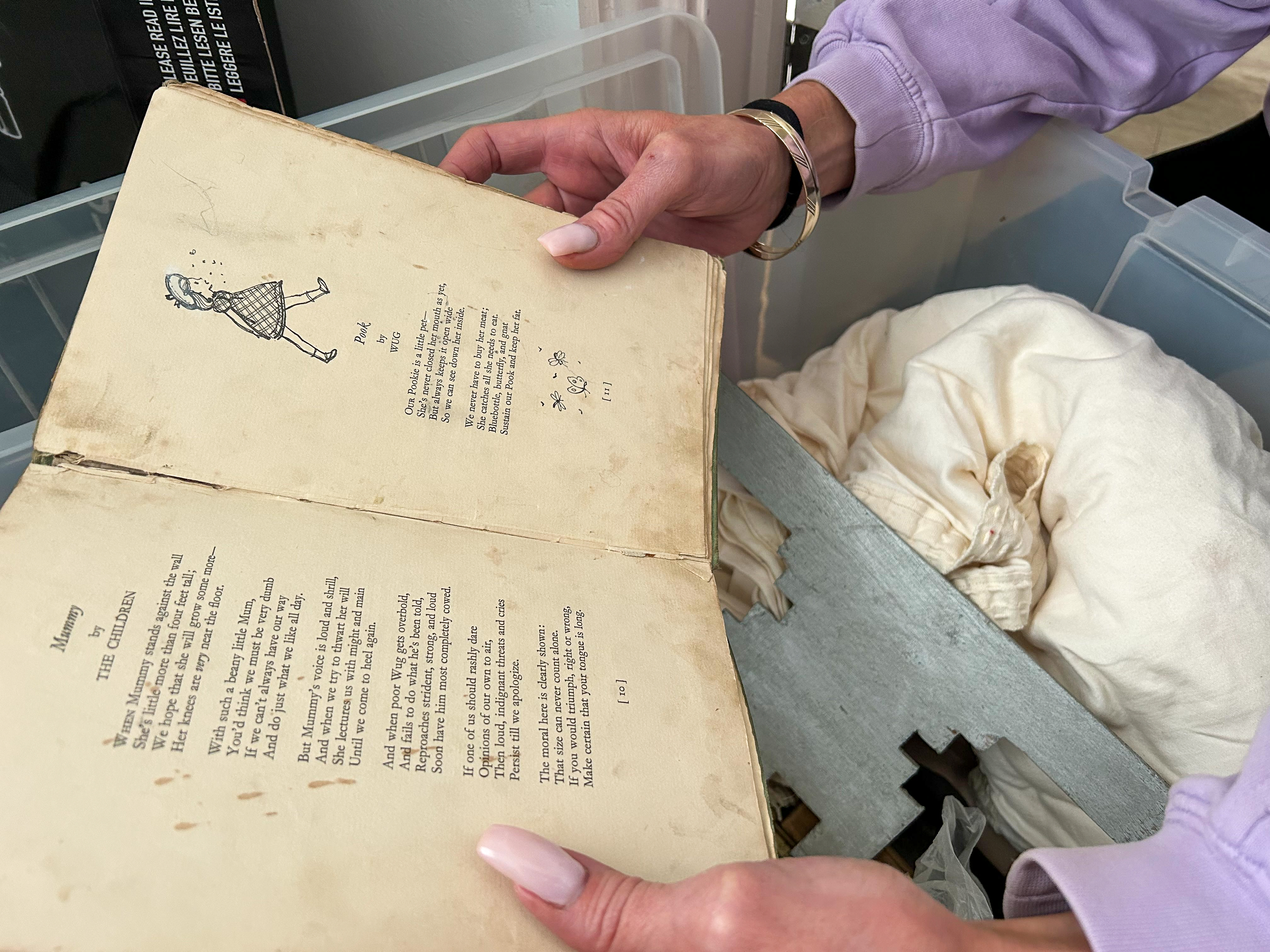 An old children's poetry book that Jo Powell's mother used to read to her from-1763558012