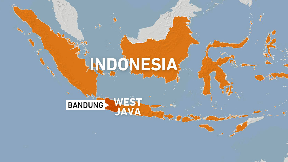 Map of West Bandung, West Java, Indonesia