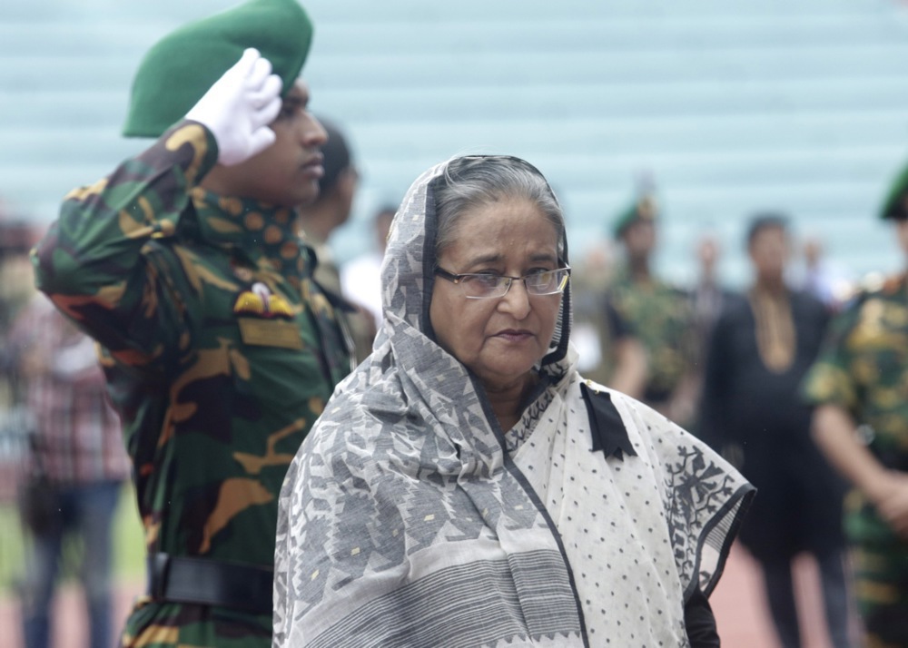 Bangladesh ex-Prime Minister Sheikh Hasina.