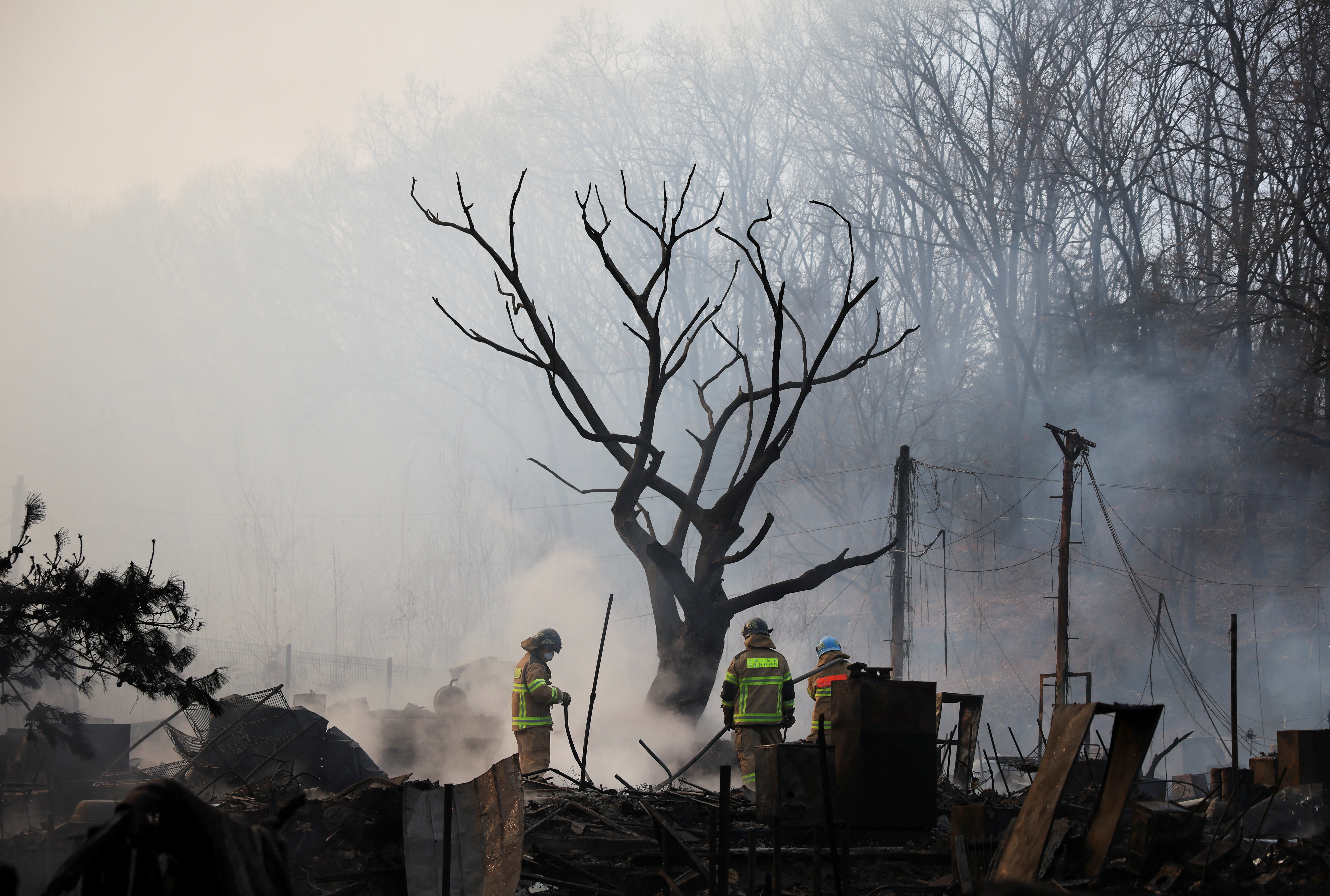 Fire breaks out in Seoul's last-remaining shanty town