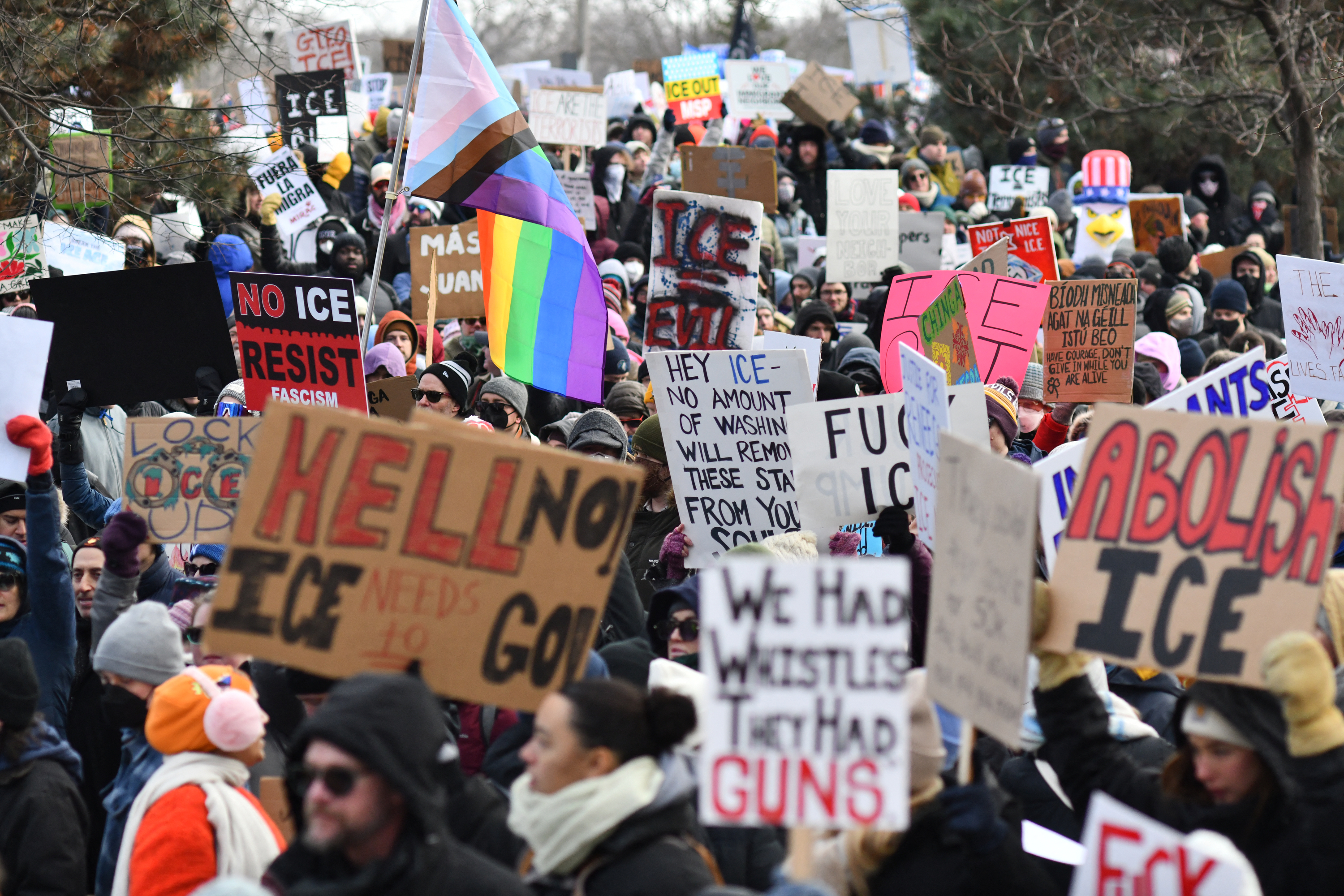 Rallies across US after woman shot and killed by immigration agent