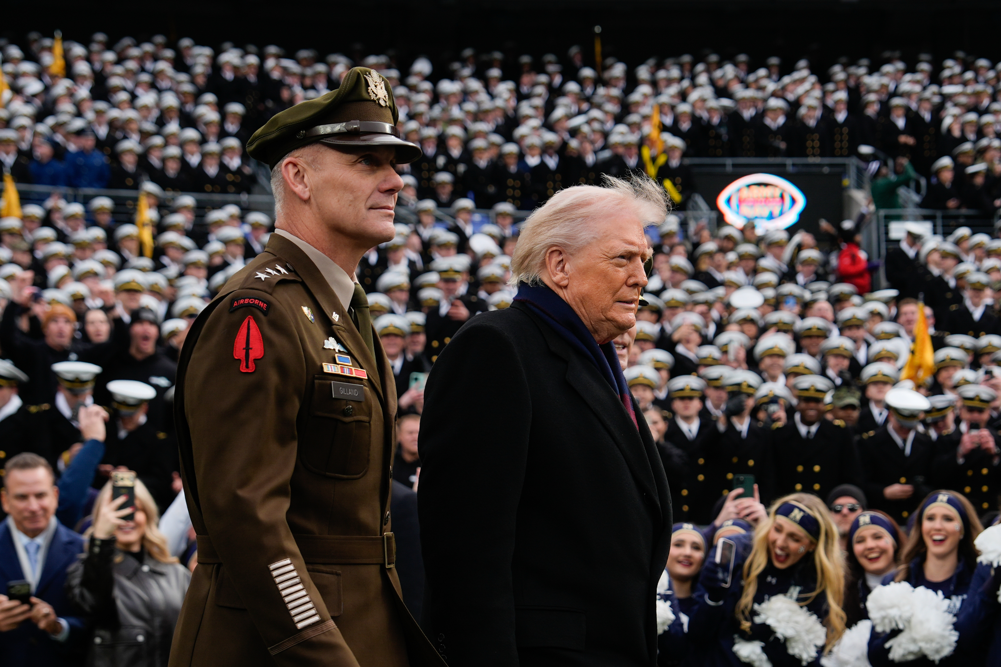 Trump attends the Army-Navy game
