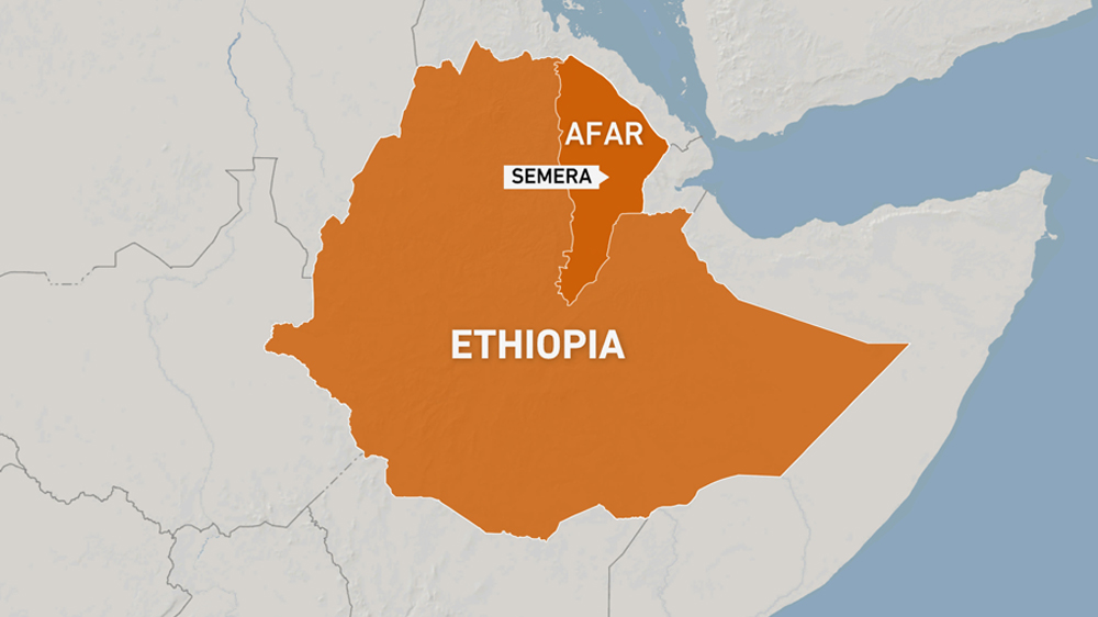 Map of Semera, Ethiopia