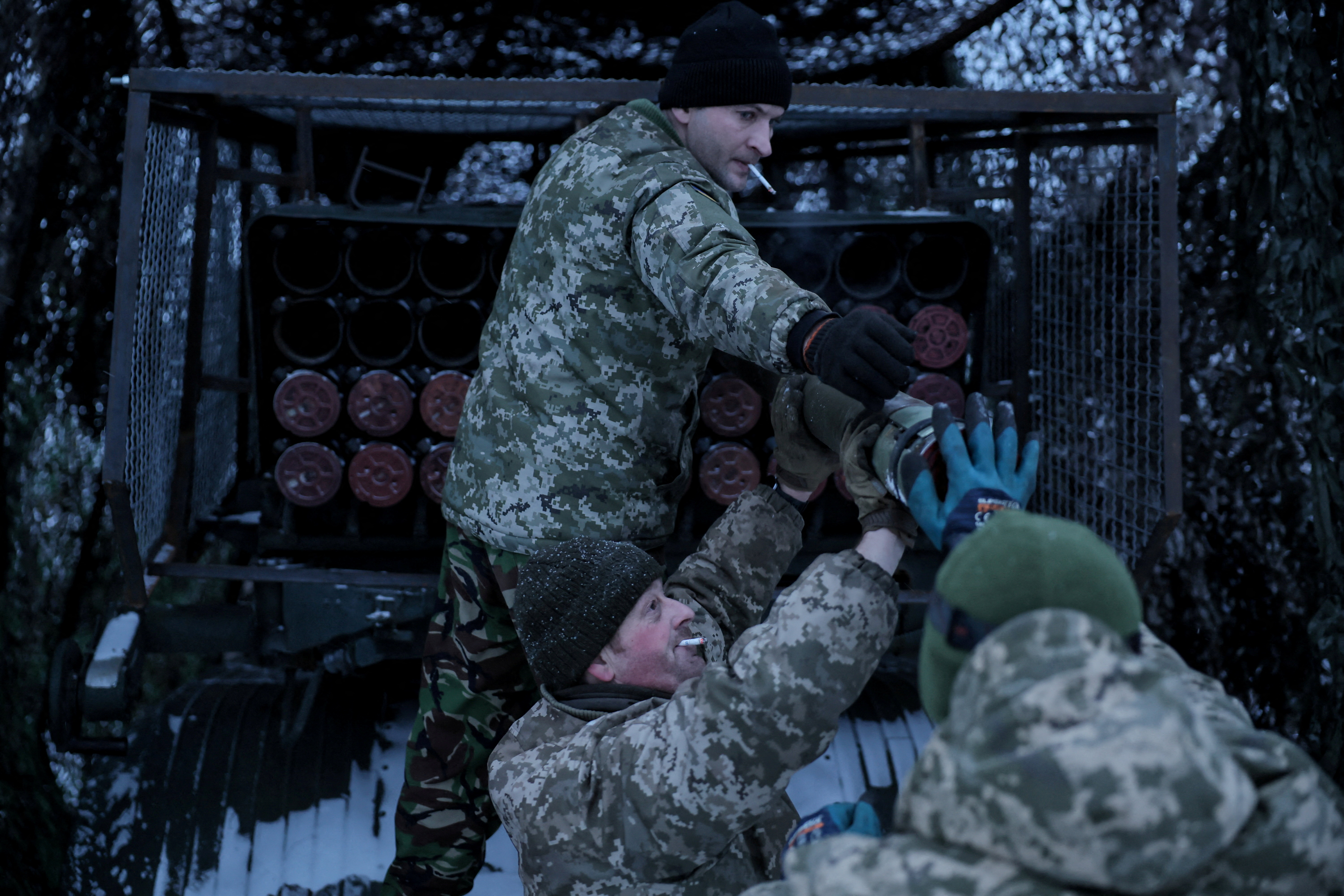 Servicemen of the 24th Separate Mechanized Brigade of the Ukrainian Armed Forces