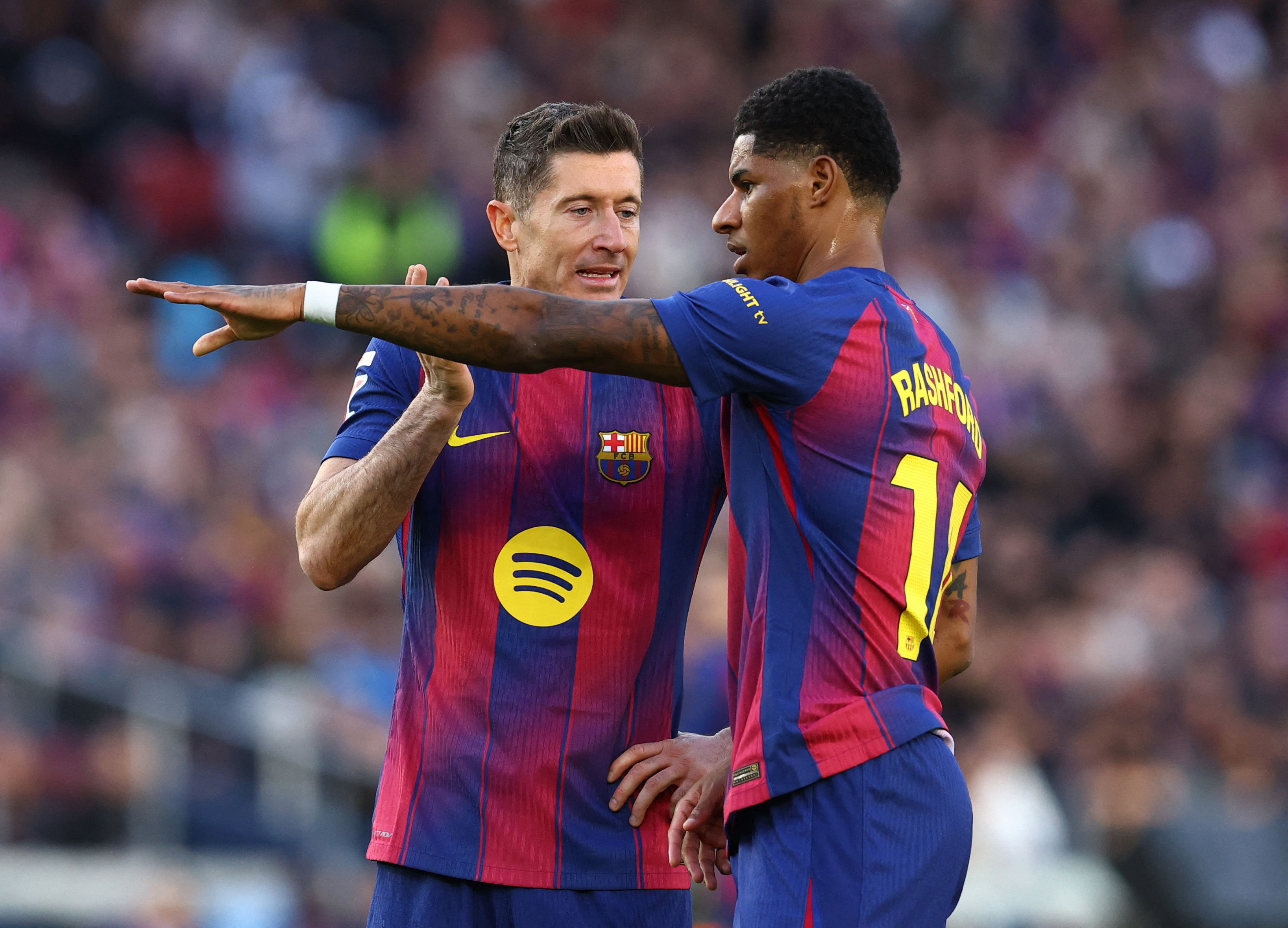 Marcus Rashford reacts.