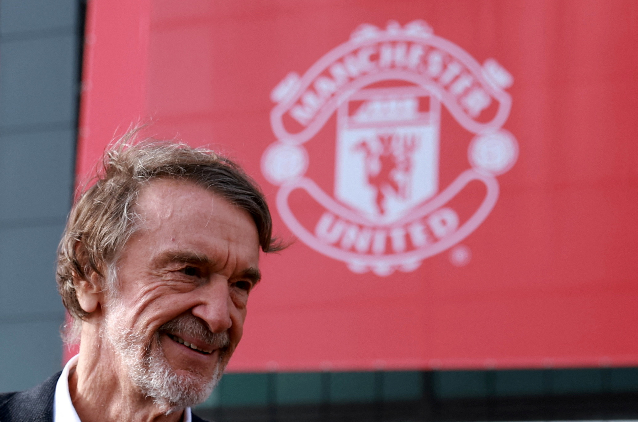 Ineos chairman Jim Ratcliffe is pictured at Manchester United's Old Trafford