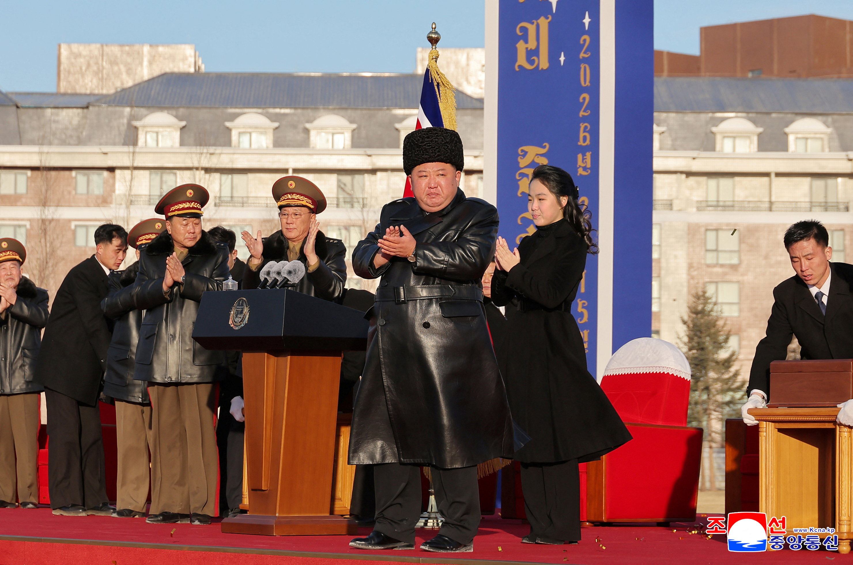 Kim Jong Un unveils homes for families of fallen soldiers