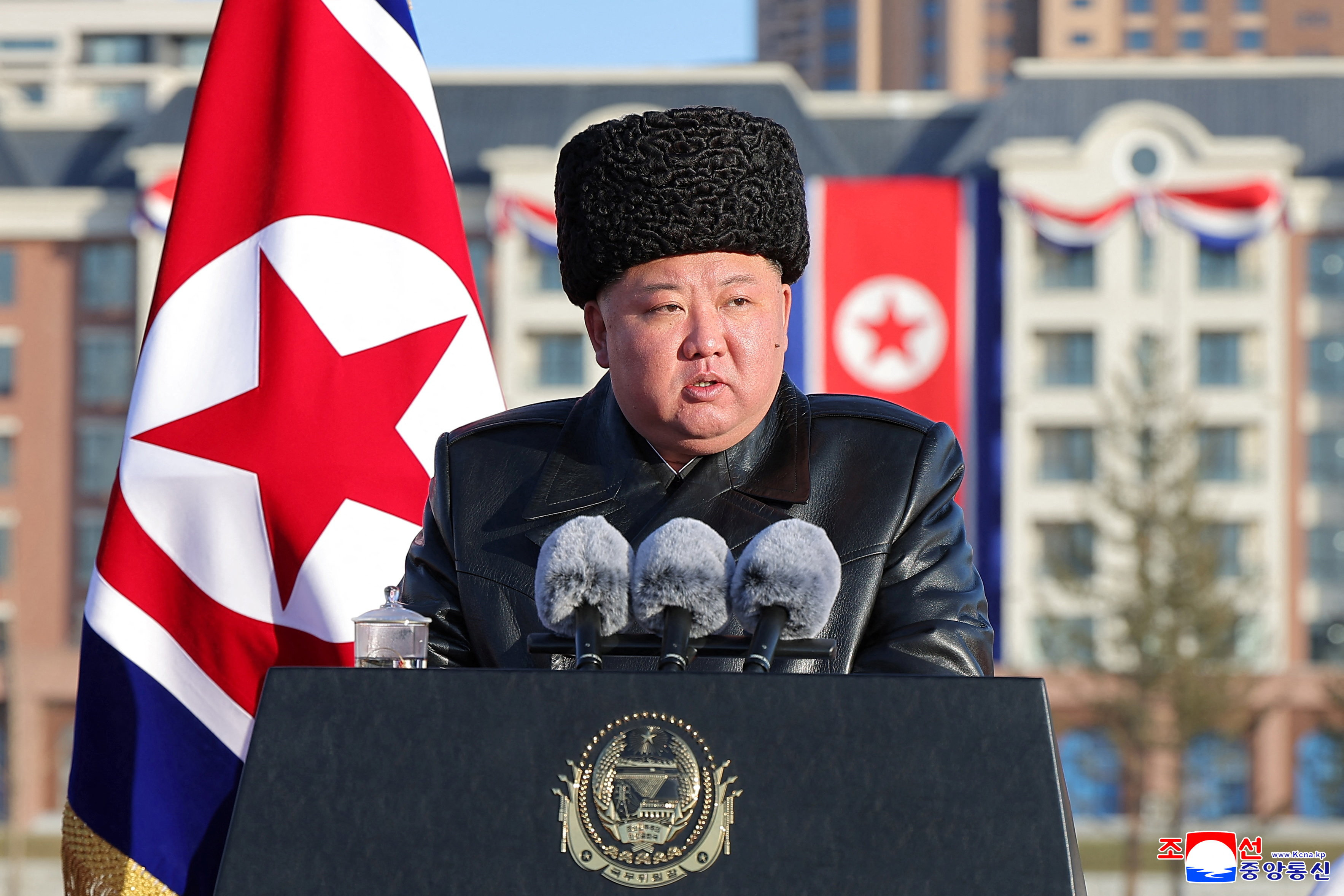Kim Jong Un unveils homes for families of fallen soldiers