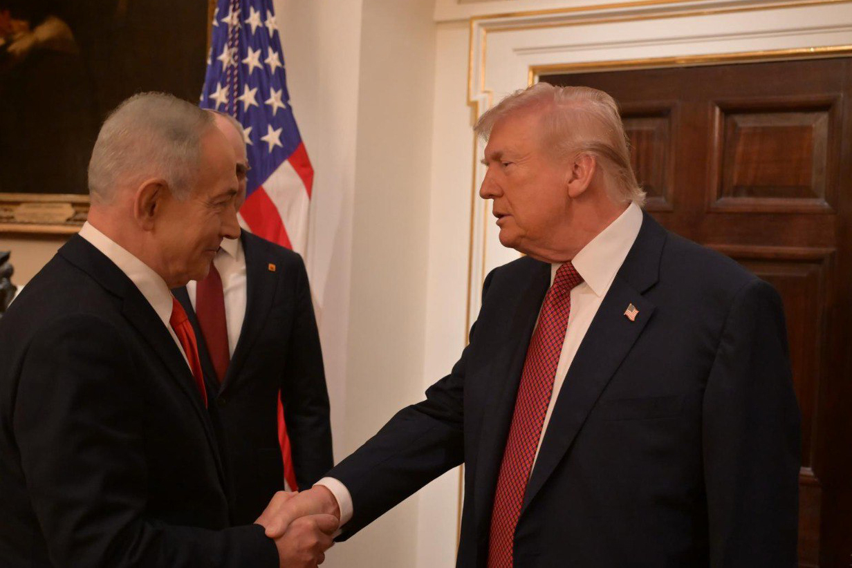 Donald Trump - Benjamin Netanyahu meeting in Washington DC