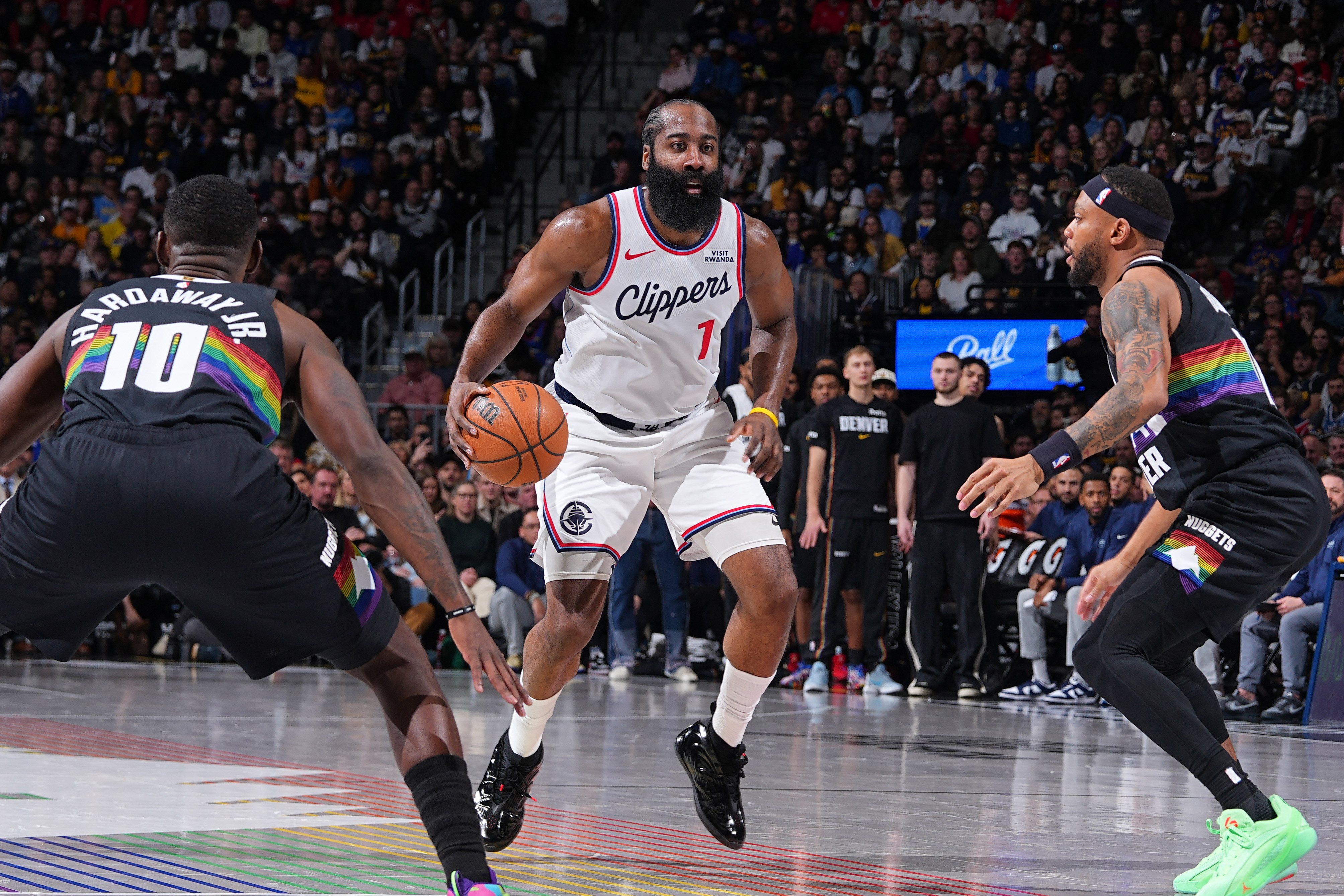 James Harden in action.