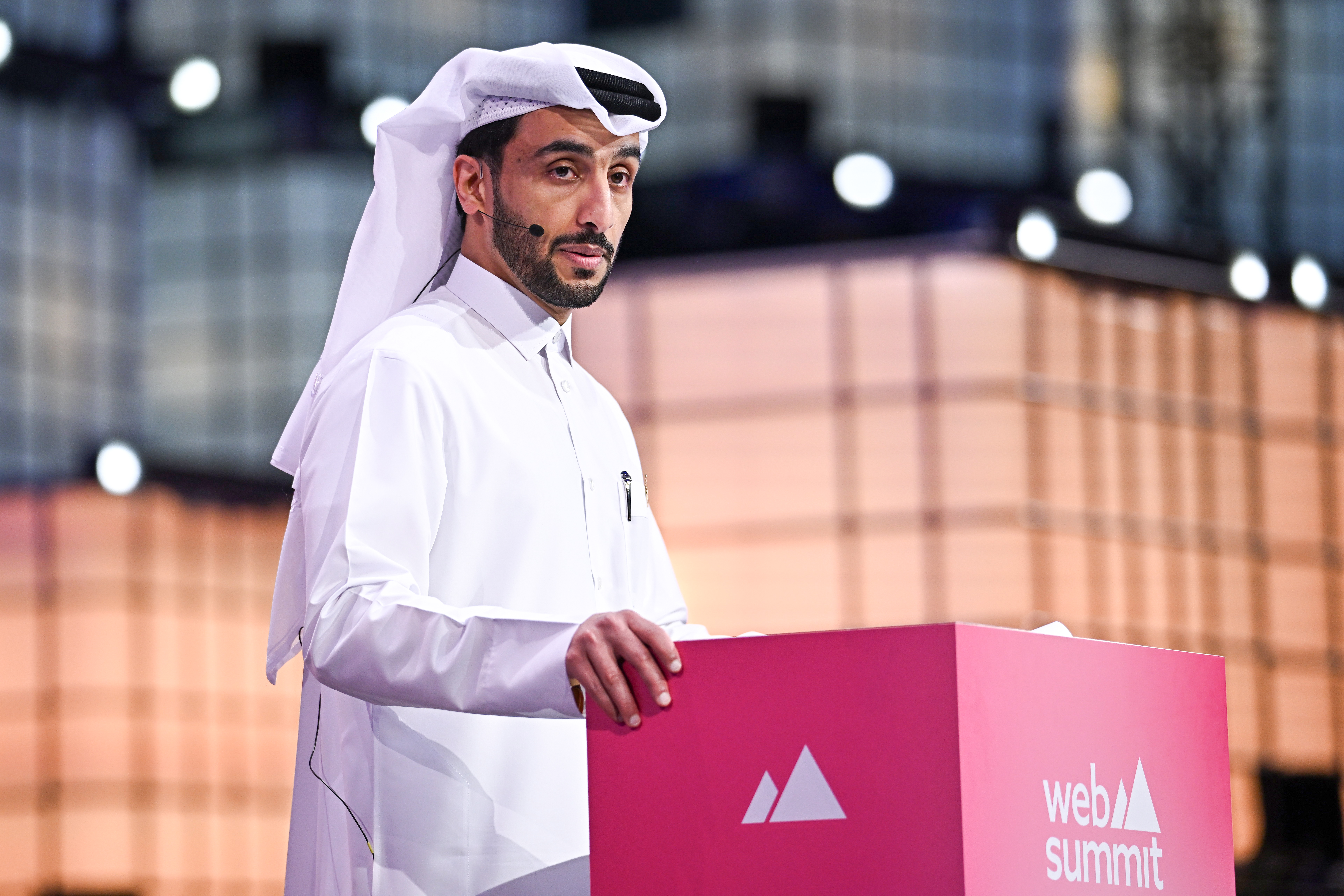 Sheikh Nasser bin Faisal bin Khalifa Al Thani, Director General, Al Jazeera Media Network spoke during the Web Summit Qatar 2026 [Sam Barnes/Sportsfile for Web Summit Qatar via Getty Images]