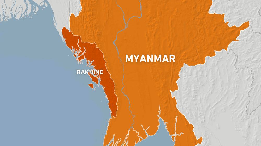 Rakhine state map