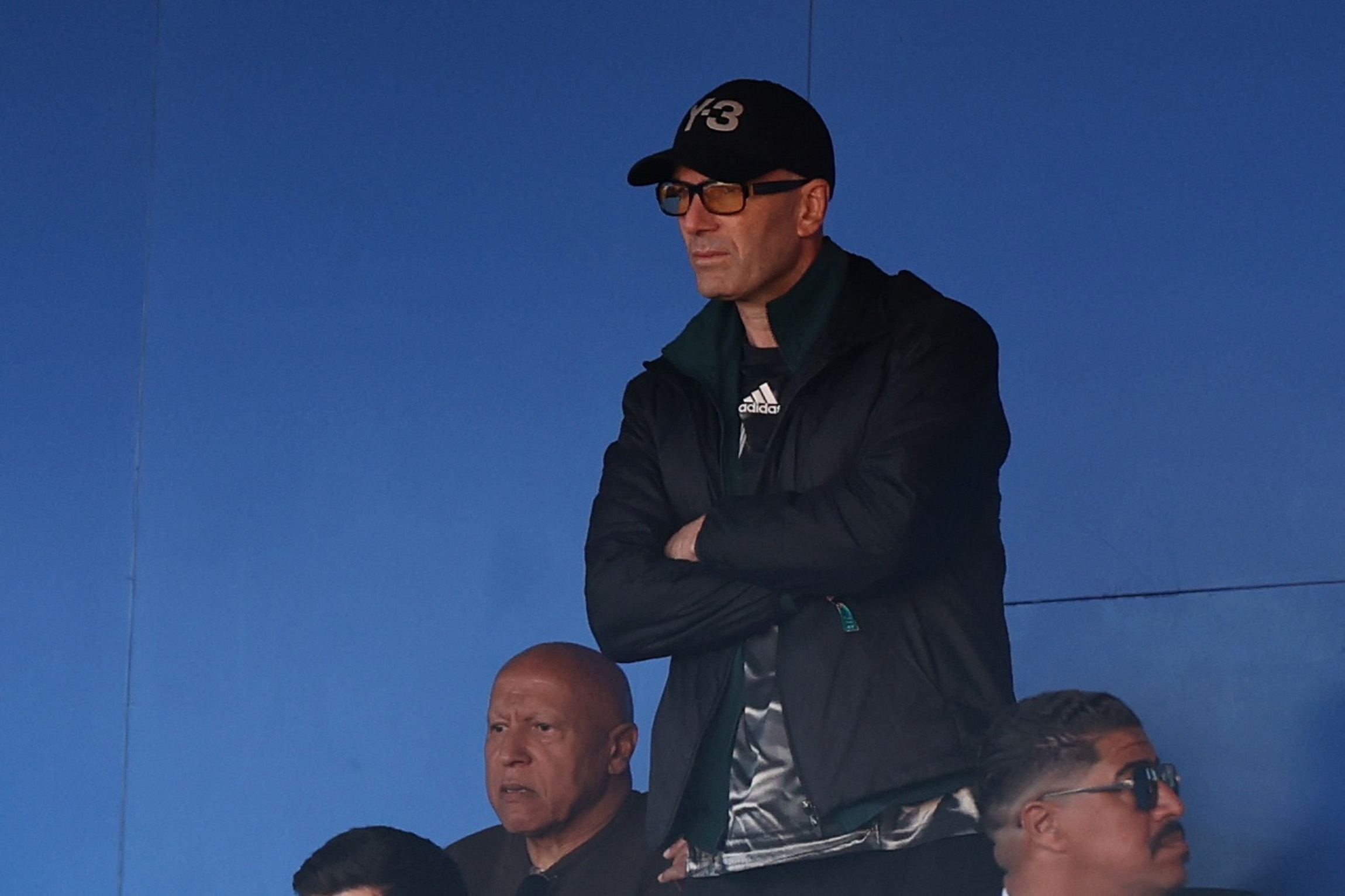 Zidane watches the CAF Africa Cup of Nations quarterfinal between Algeria and Nigeria at the Grand Stadium of Marrakesh, Marrakesh, Morocco, on January 10, 2026