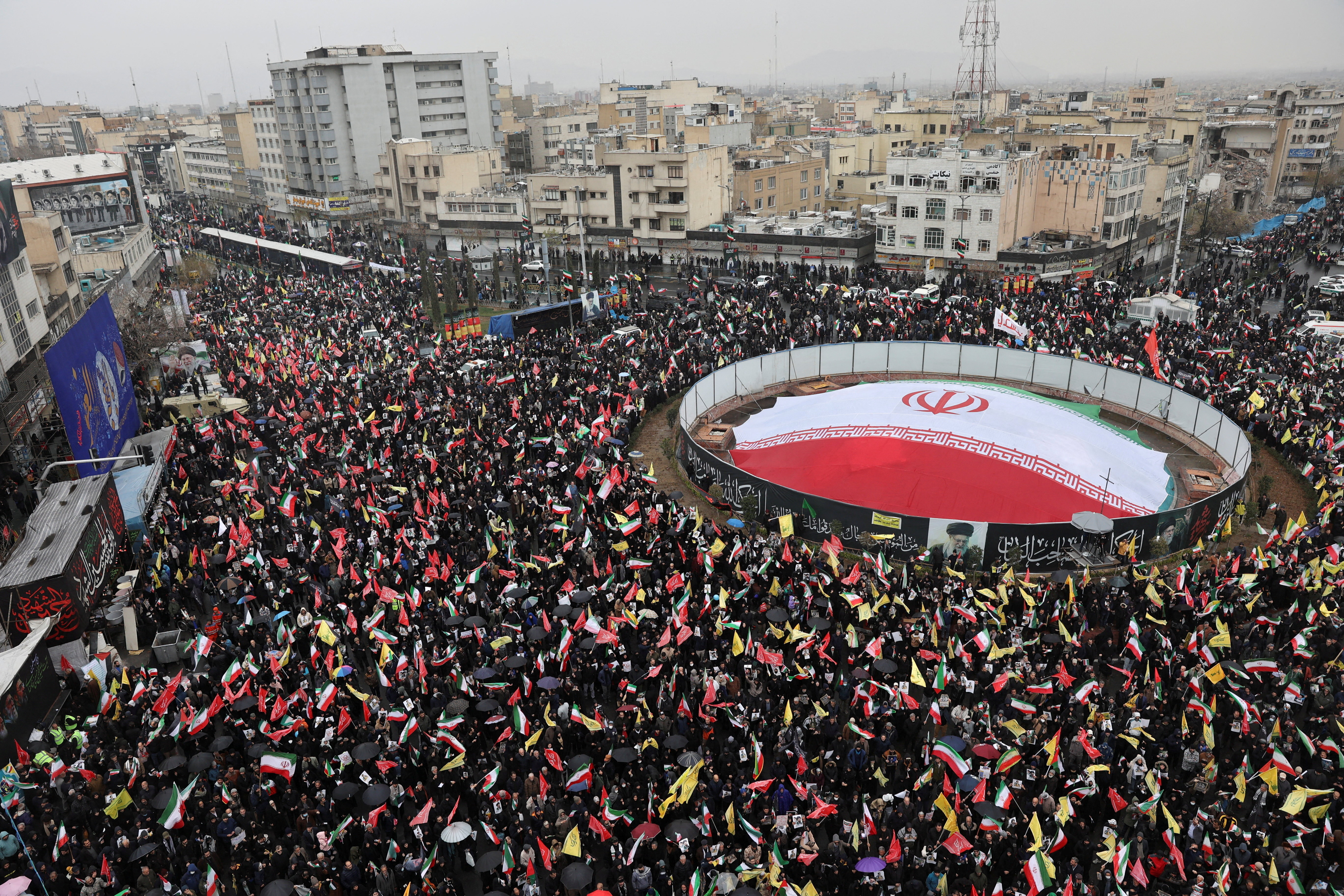 Iranians take part in a protest marking the annual al-Quds Day (Jerusalem Day) on the last Friday of the holy month of Ramadan, amid the U.S.-Israeli conflict with Iran, in Tehran, Iran, March 13, 2026. Majid Asgaripour/WANA (West Asia News Agency) via REUTERS ATTENTION EDITORS - THIS PICTURE WAS PROVIDED BY A THIRD PARTY TPX IMAGES OF THE DAY