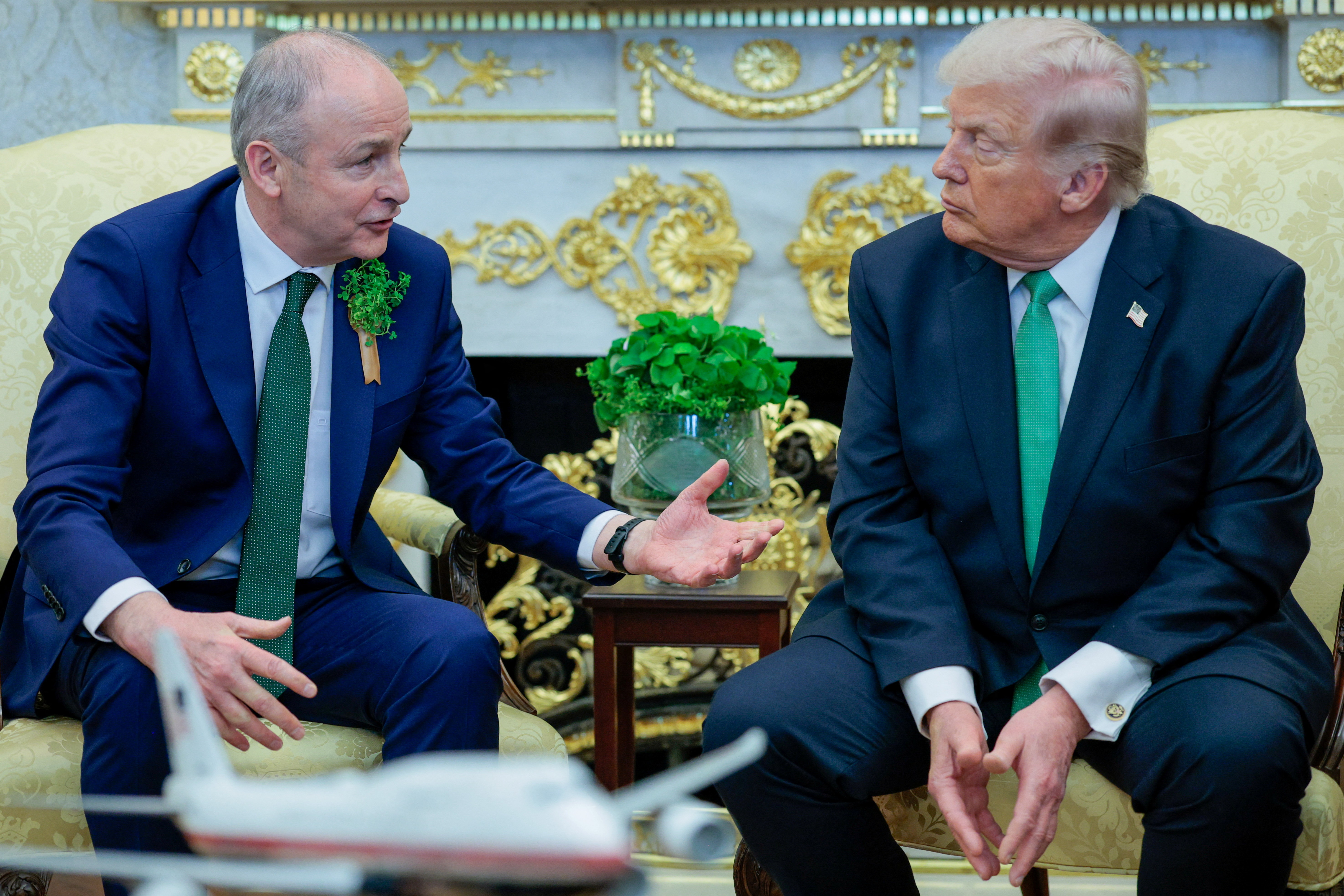 U.S. President Donald Trump meets with Irish Taoiseach (Prime Minister) Micheal Martin