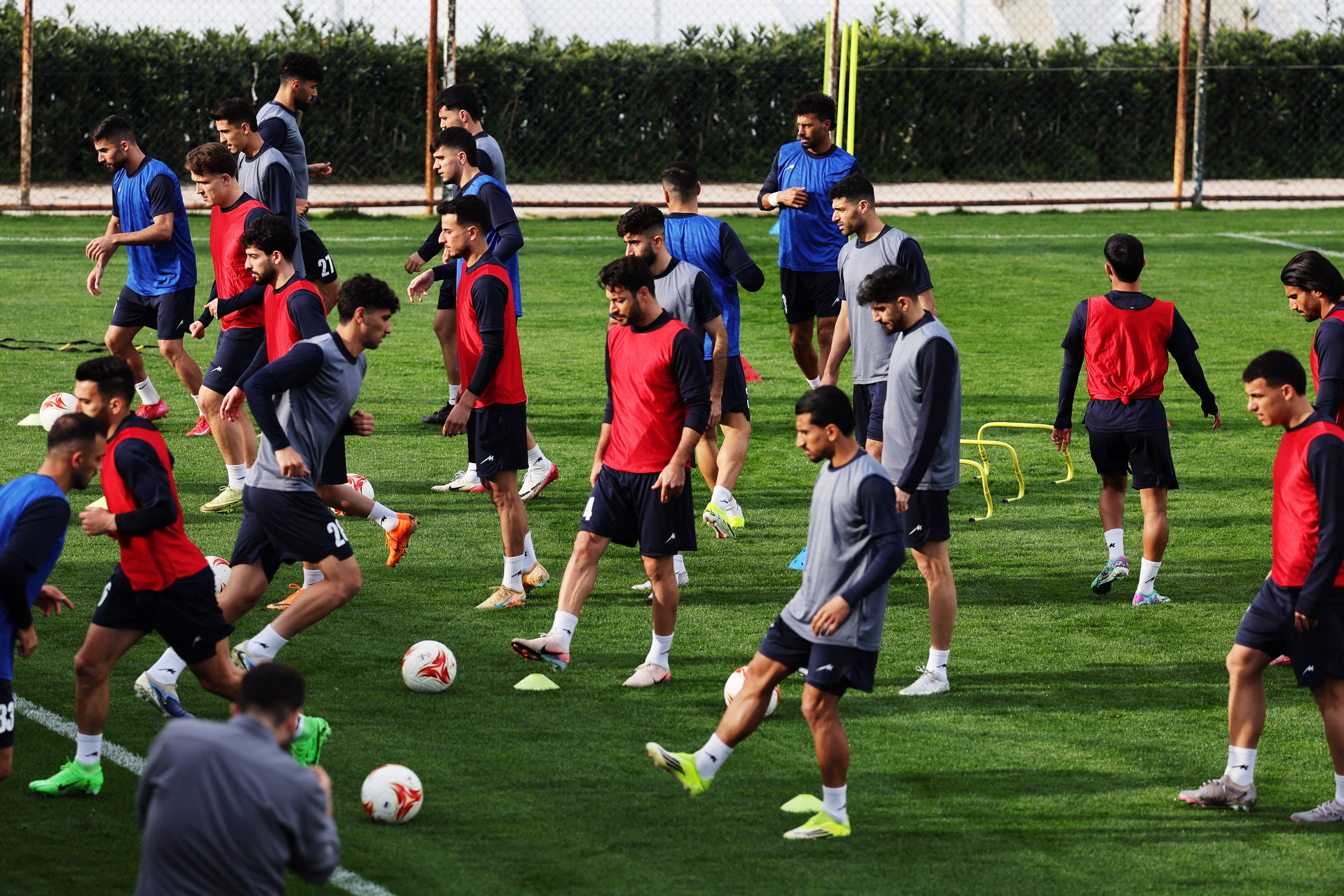 Soccer Football - International Friendly - Iran Training - Huseyin Aygun Football Center, Antalya, Turkey - March 25, 2026 Iran players during training REUTERS/Umit Bektas