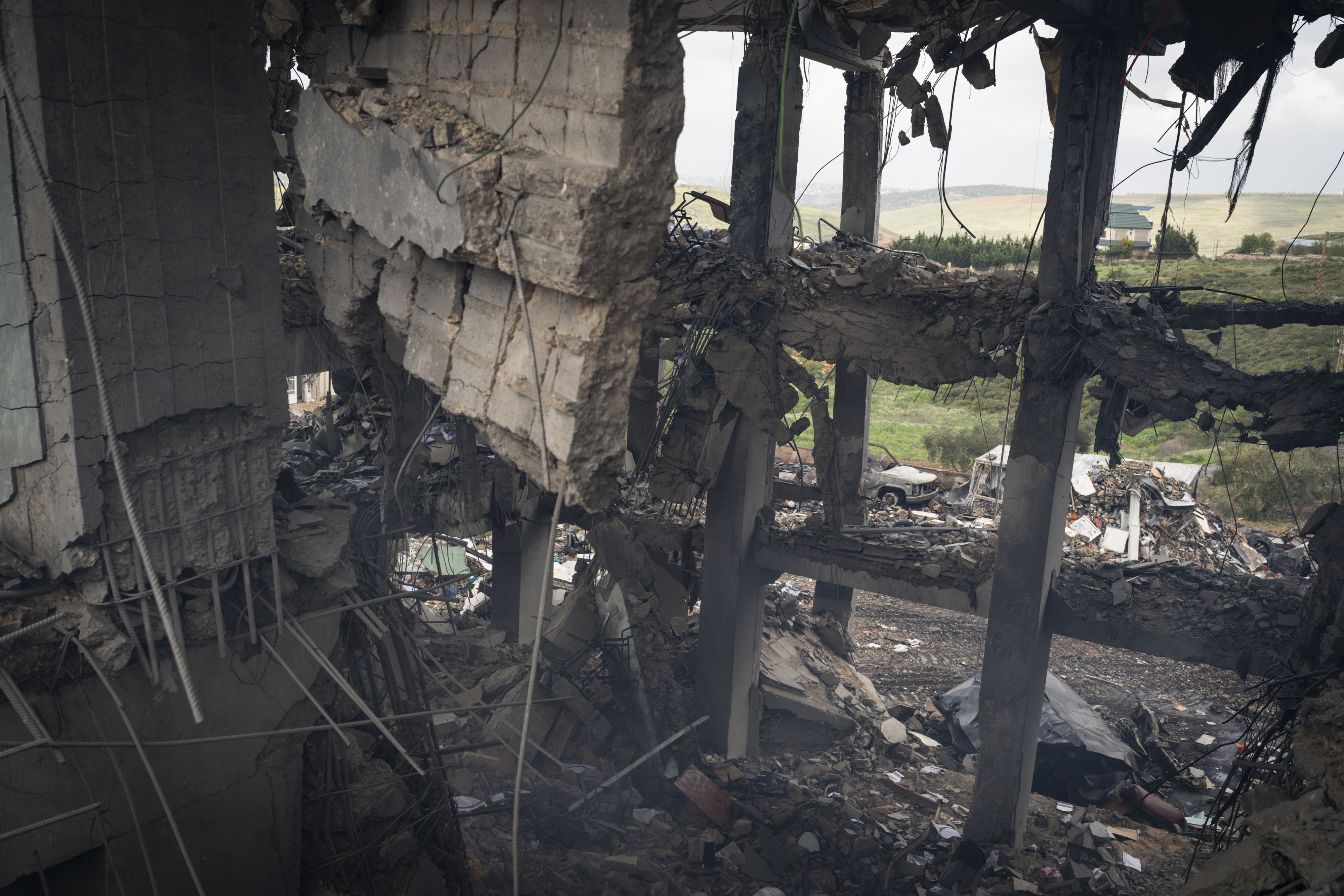 BURJ QALAWIYA, LEBANON - MARCH 15: Aftermath of destruction is seen in the Islamic Health Society on March 15, 2026 in Burj Qalawiya, Lebanon. Friday night's Israeli strike on the health clinic in Burj Qalawiya (also spelled Burj Qalaouiyah) killed 12 healthcare workers, including doctors, nurses, and paramedics, according to the Lebanese health ministry. Israel has continued its aerial and ground assault in Lebanon after Hezbollah, the Iran-backed militant group in Lebanon, launched missiles at Israel in what it said was retaliation for the joint U.S.-Israeli war on Iran. (Photo by Adri Salido/Getty Images)